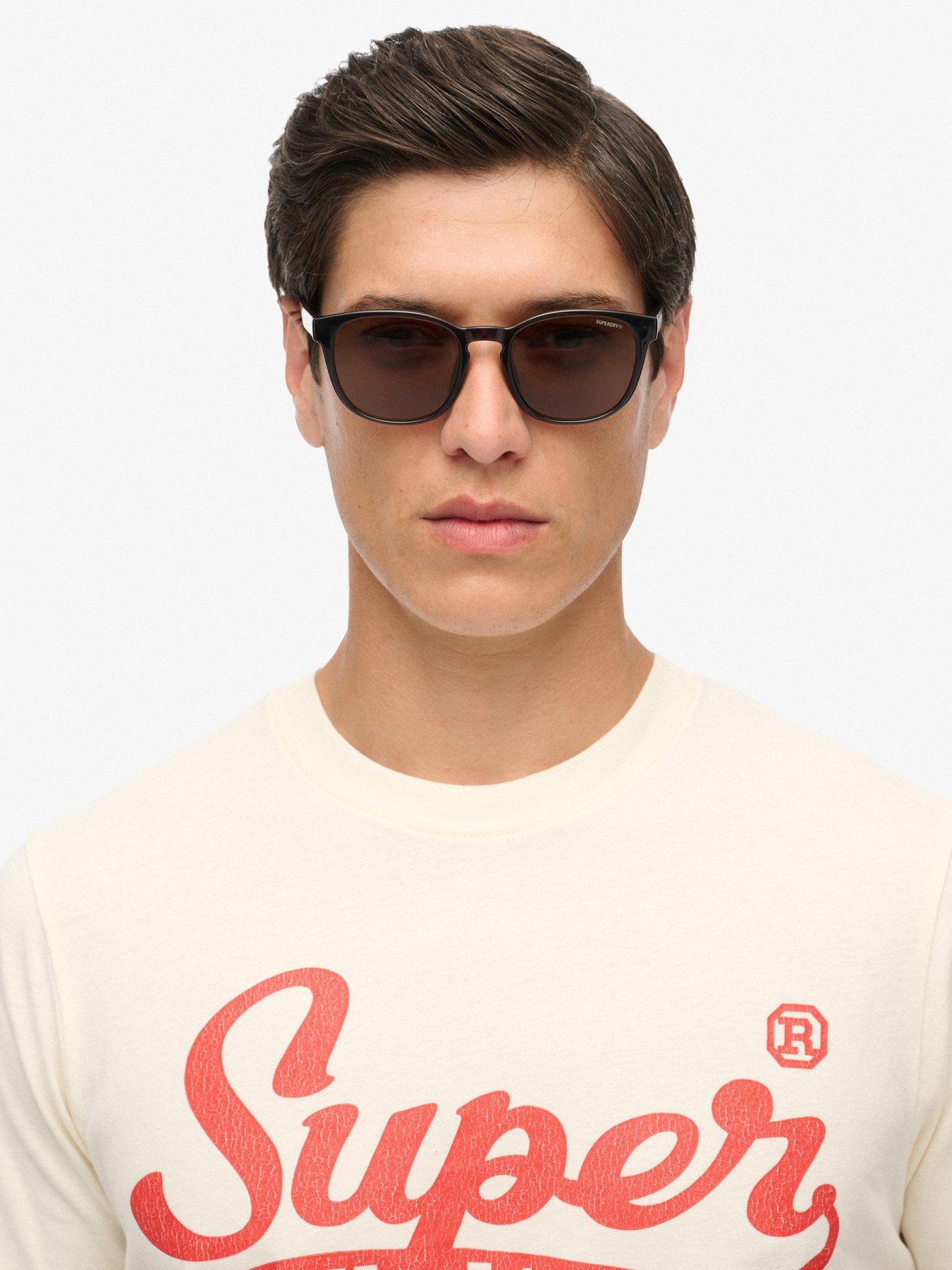 Image 2 of 7 of Superdry Round Frame Sunglasses - Black