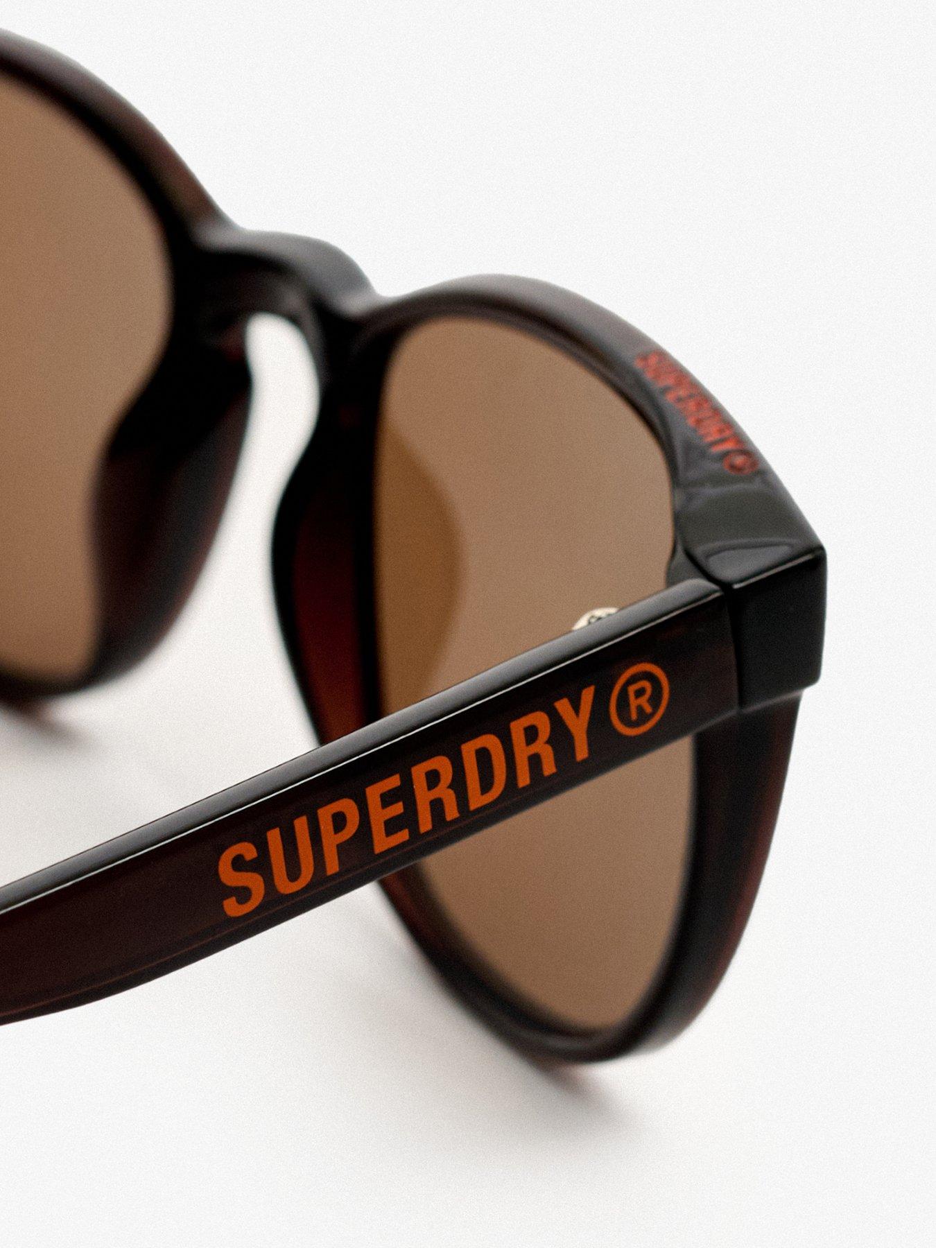 Image 3 of 7 of Superdry Round Frame Sunglasses - Black