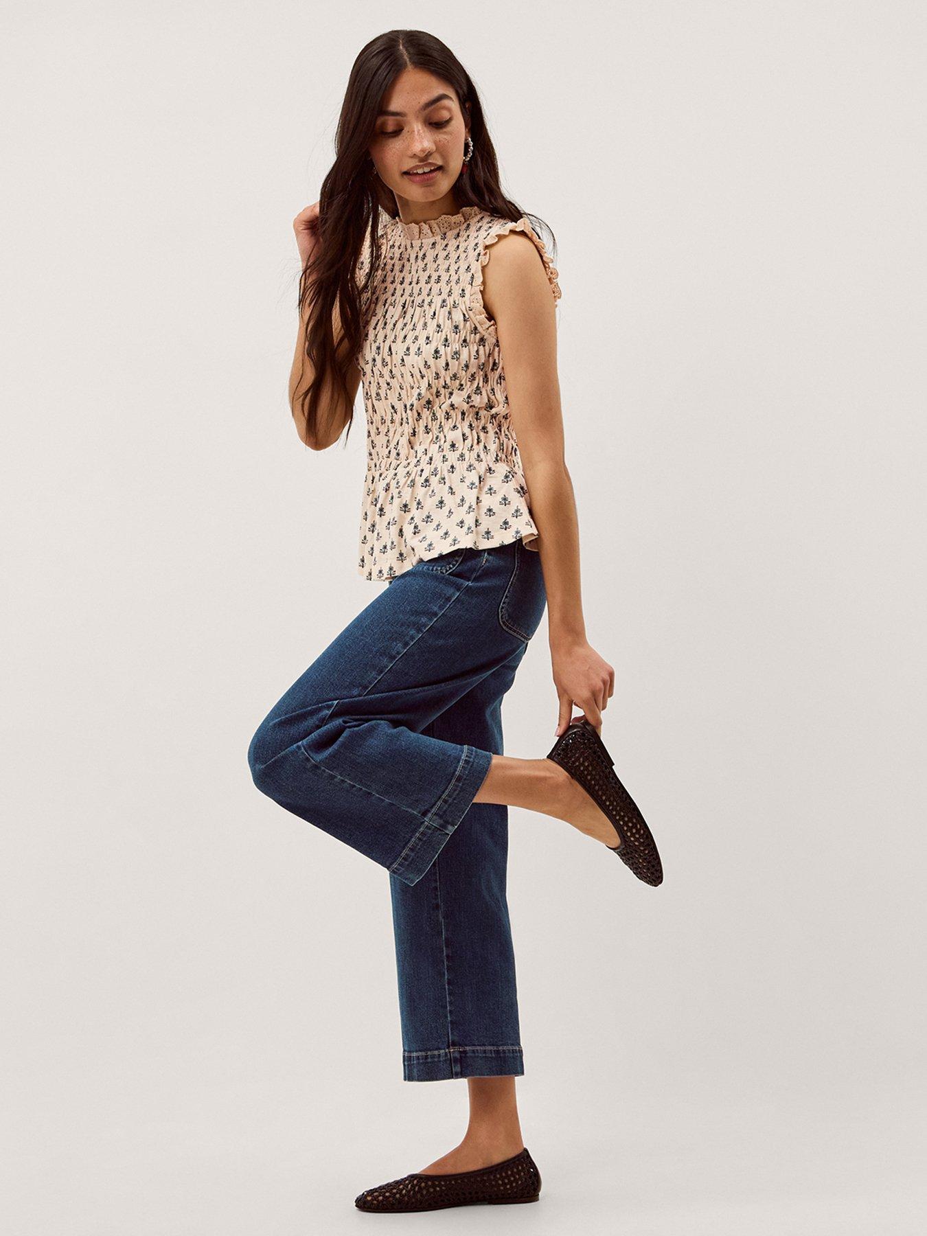 Image 3 of 5 of Monsoon Amaya Print Jersey Top