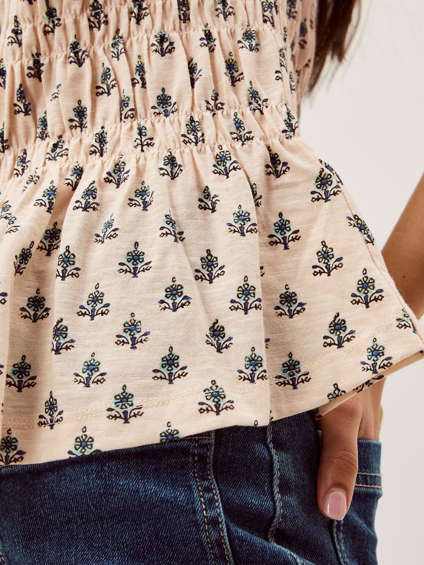 Image 4 of 5 of Monsoon Amaya Print Jersey Top