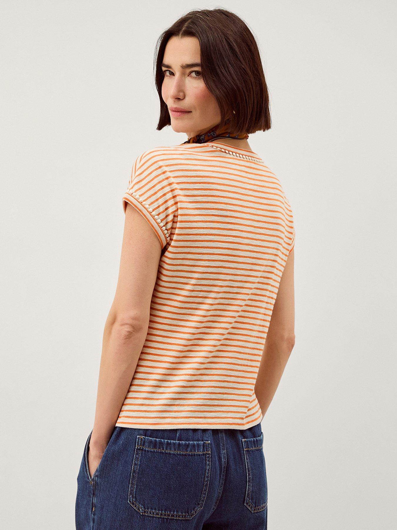 Image 2 of 4 of Monsoon Selena Stripe Tshirt