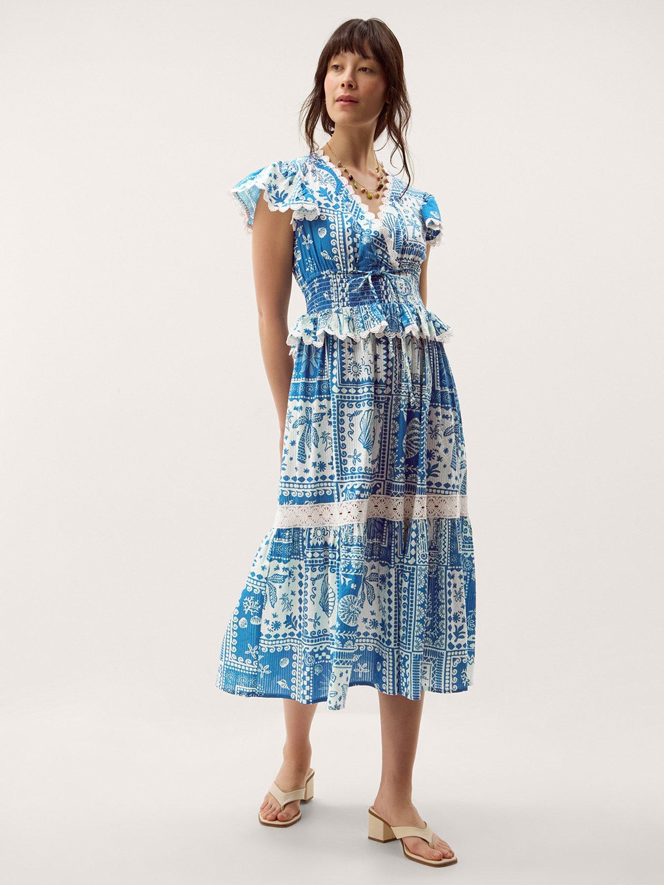 Image 1 of 5 of Monsoon Soleil Print Dress