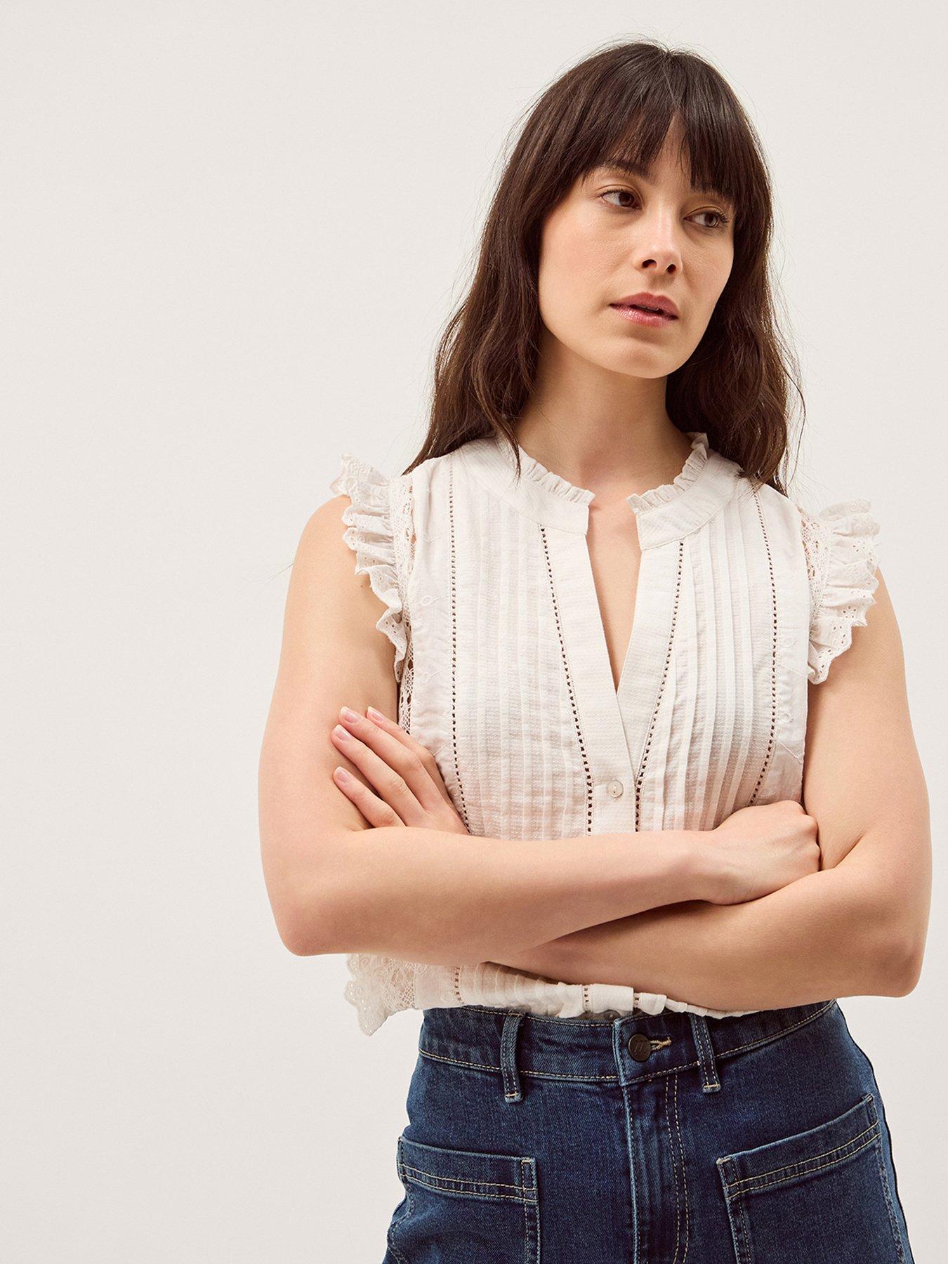 Image 1 of 4 of Monsoon Lacy Lace Top