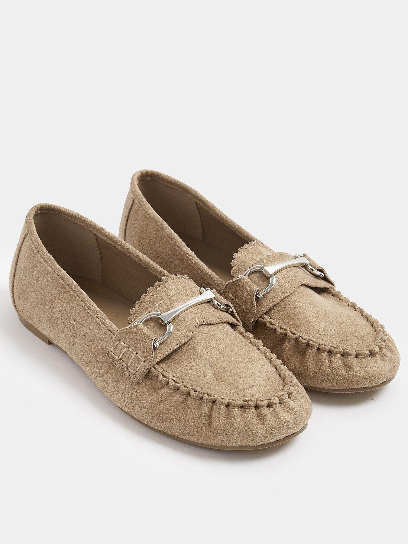  image of yours-wide-fit-snaffle-trim-shoe-cream