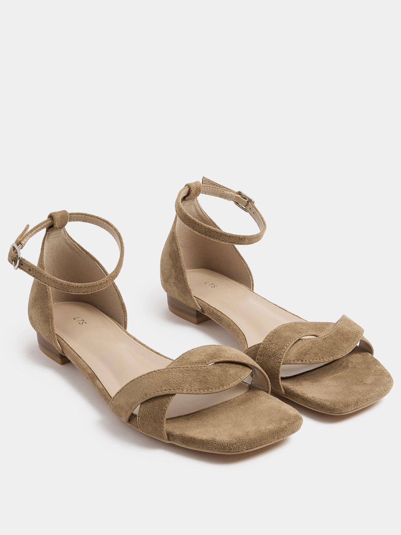 Image 2 of 4 of Yours Twist Front Square Toe Sandals