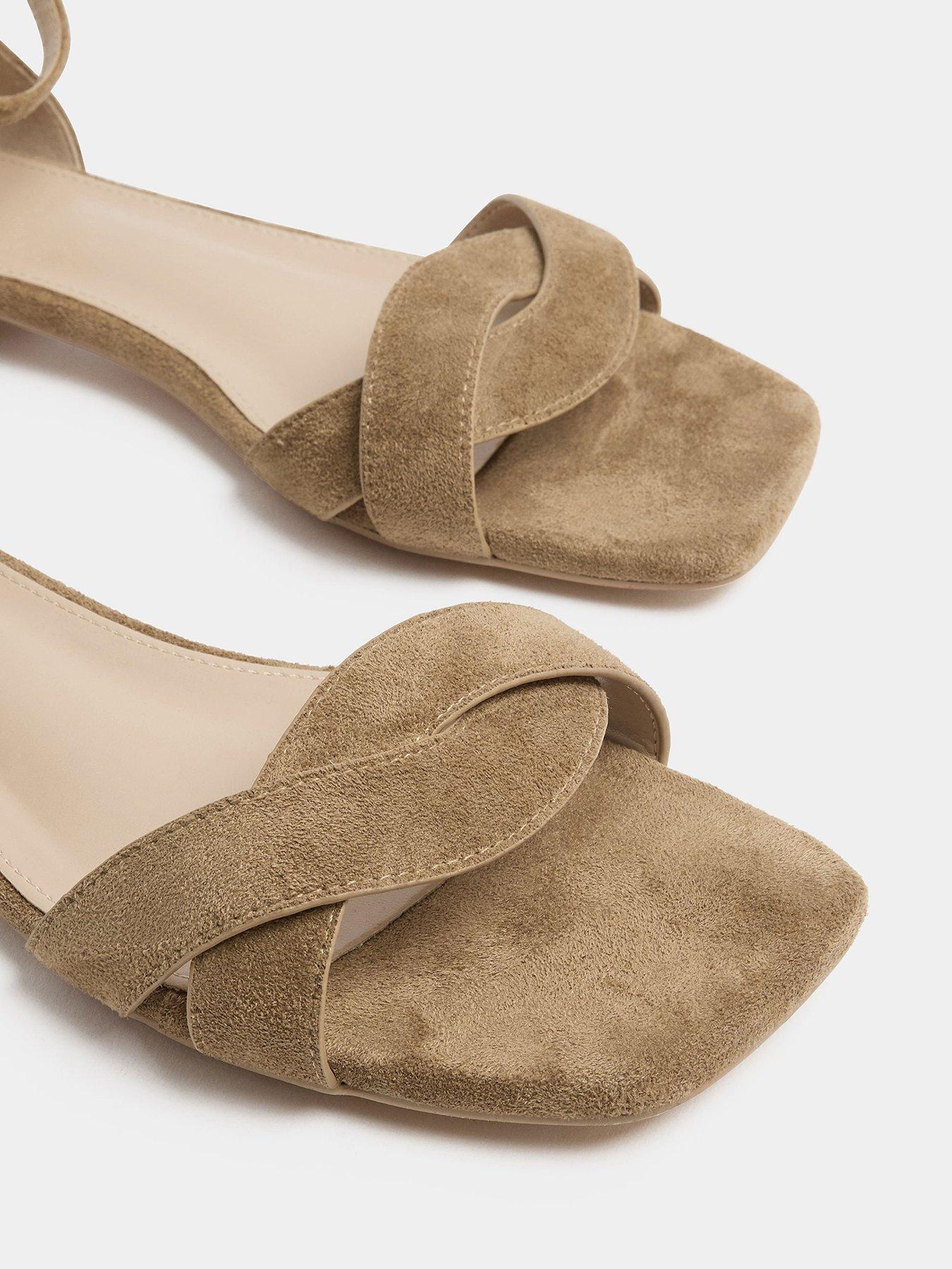 Image 4 of 4 of Yours Twist Front Square Toe Sandals