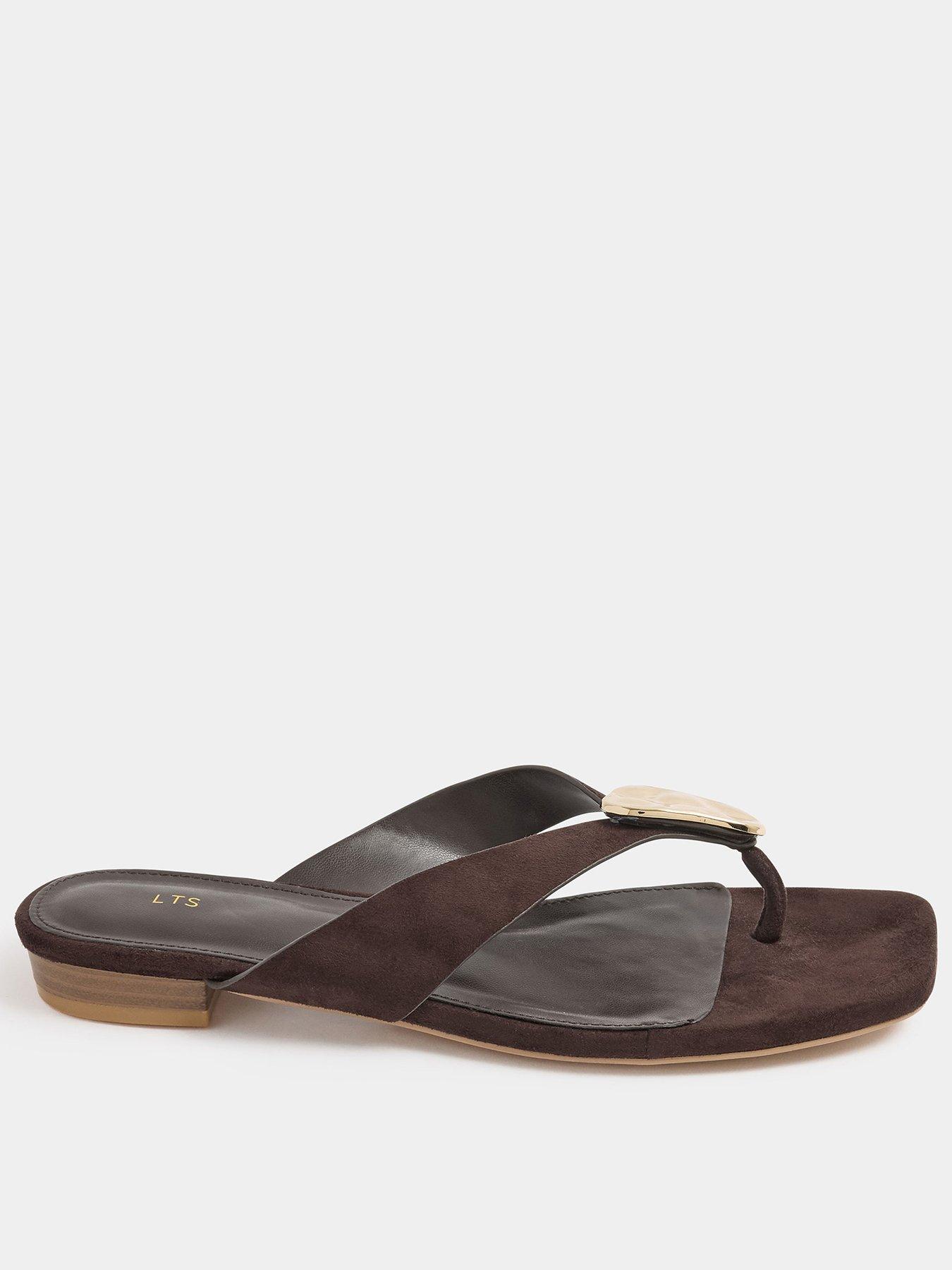 Yours Hammered Trim Sandals