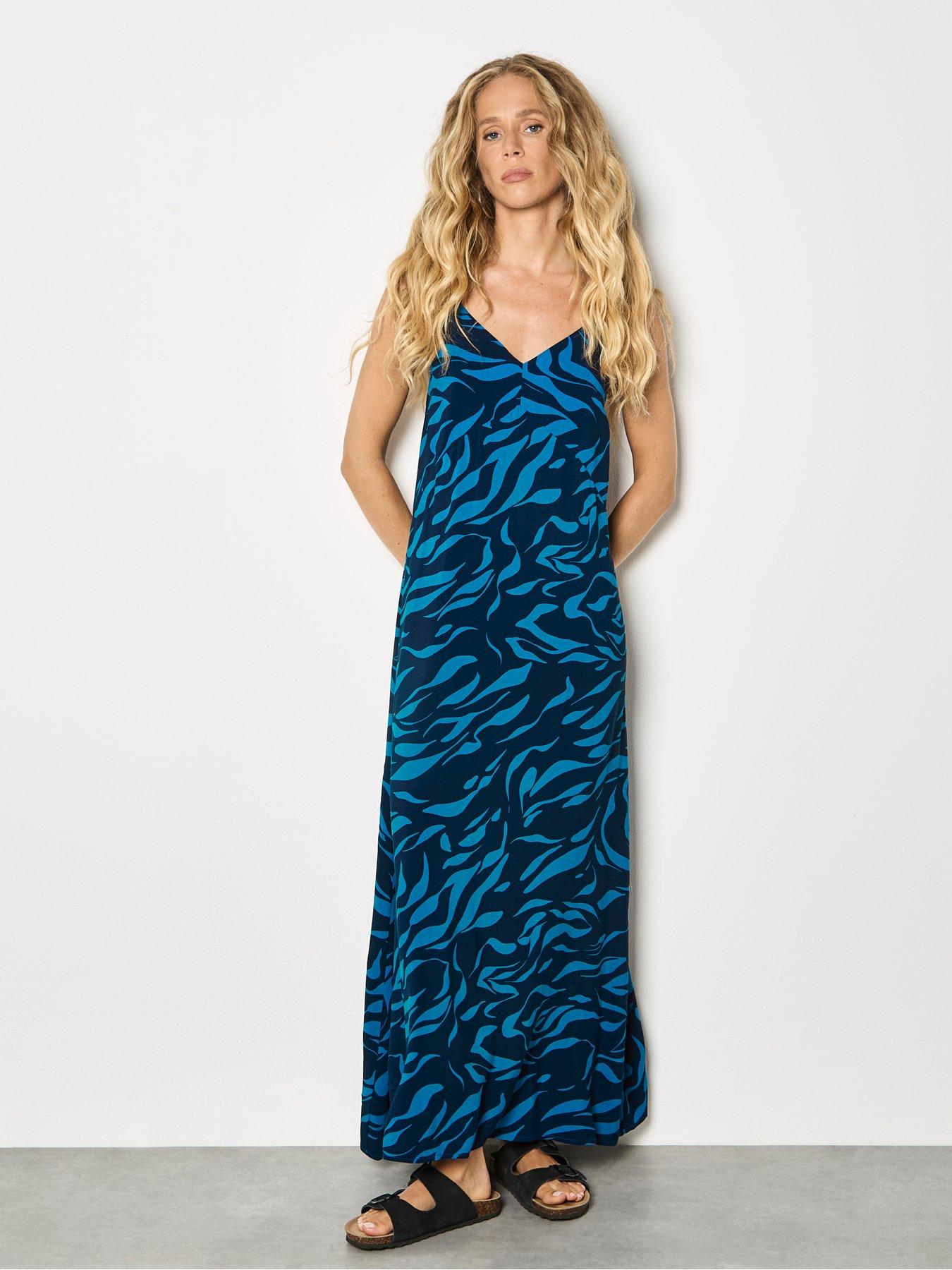 Apricot Trapse Animal Print Cami Dress
