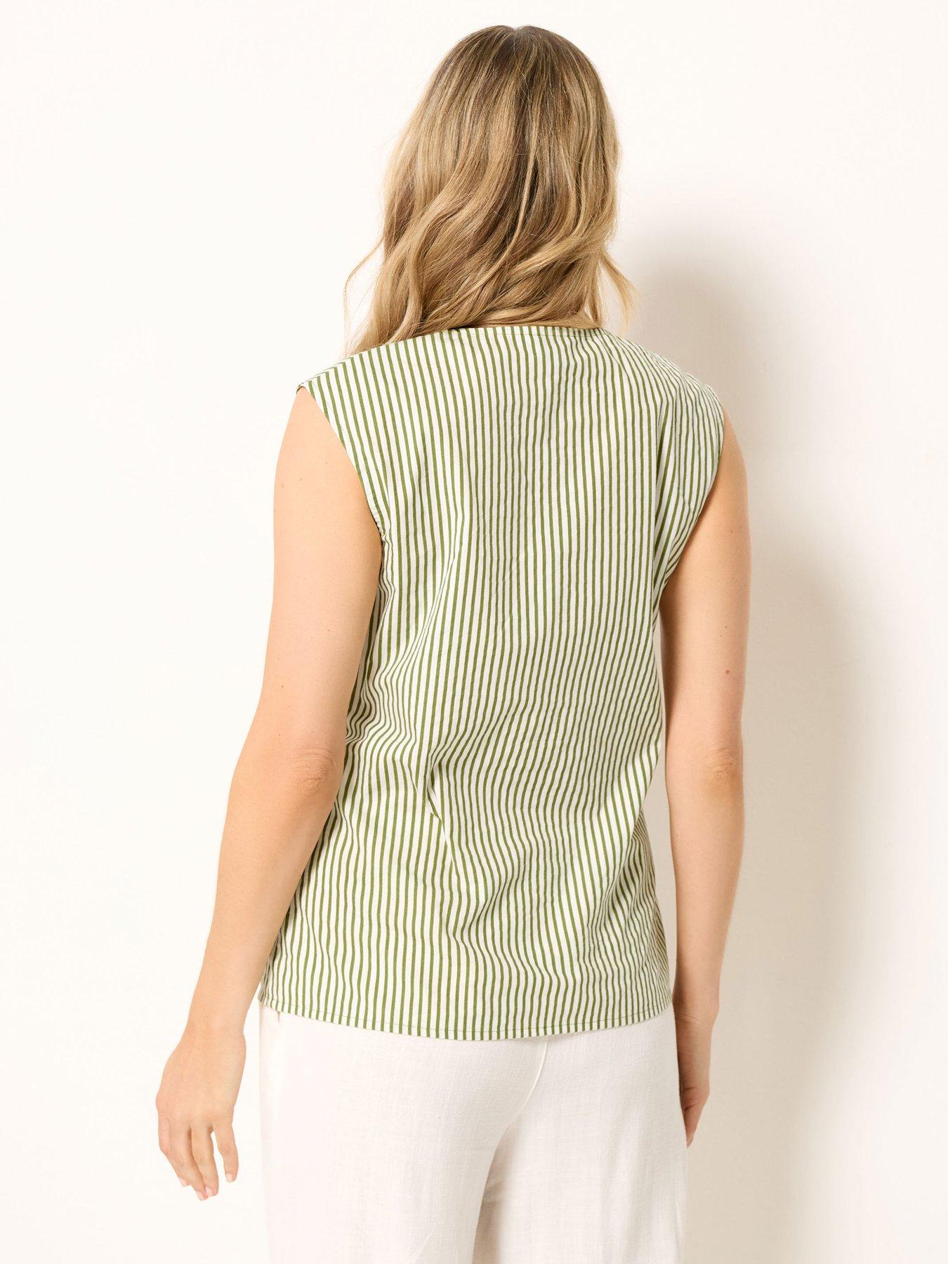 Image 2 of 4 of Long Tall Sally Tall Stripe Belted Blouse