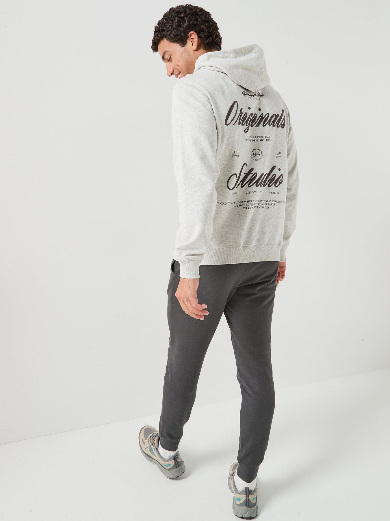 Image 1 of 6 of Jack & Jones Jack &amp; Jones Originals Norrerbro Typo Hoodie