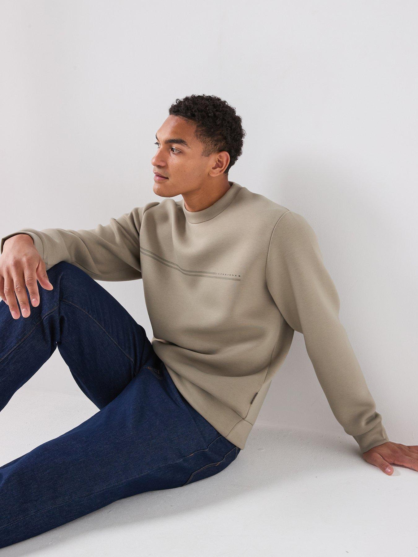 Jack & Jones Fusion Scuba Crew Sweat - Light Khaki