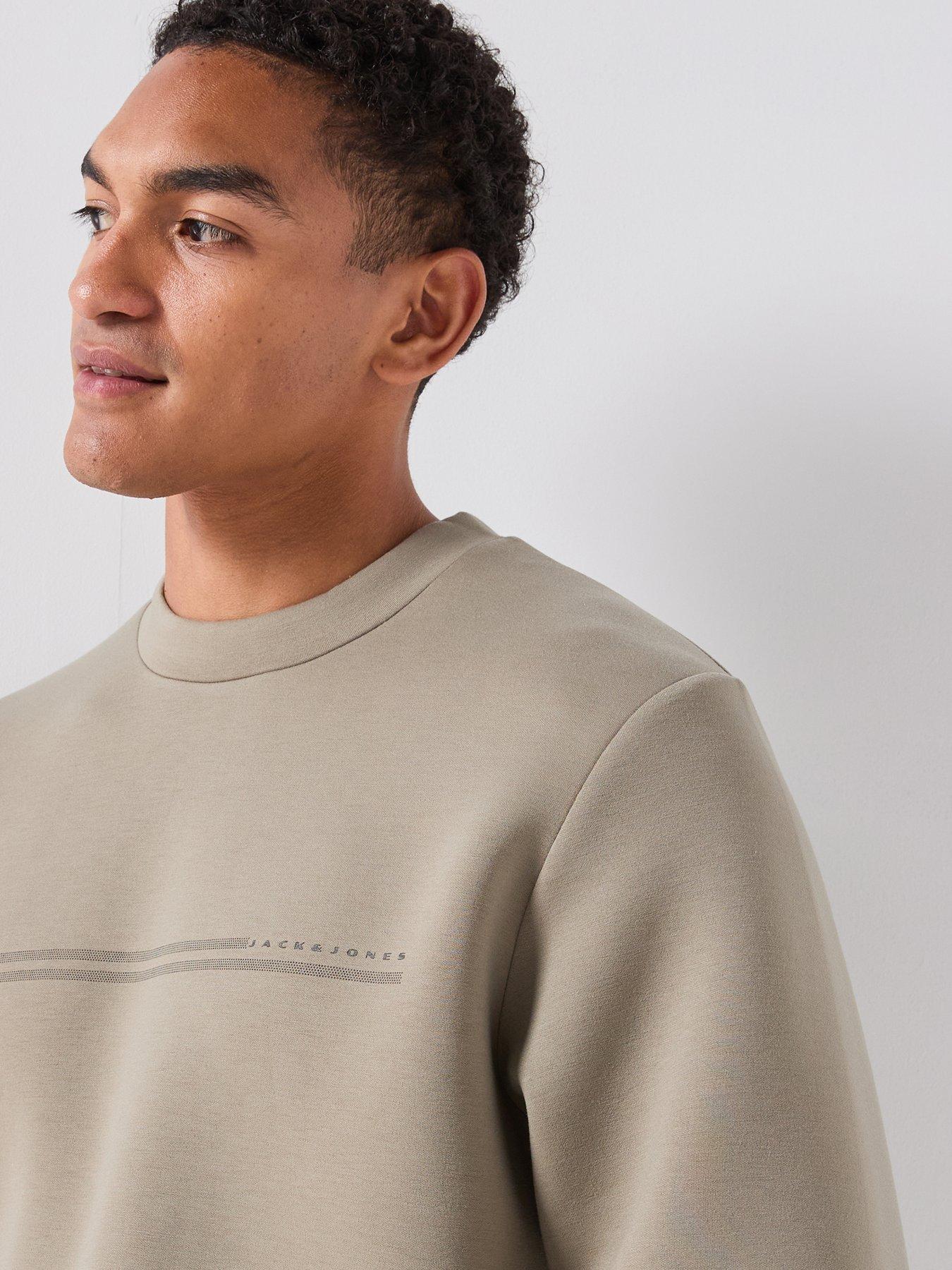 Image 4 of 6 of Jack & Jones Fusion Scuba Crew Sweat - Light Khaki