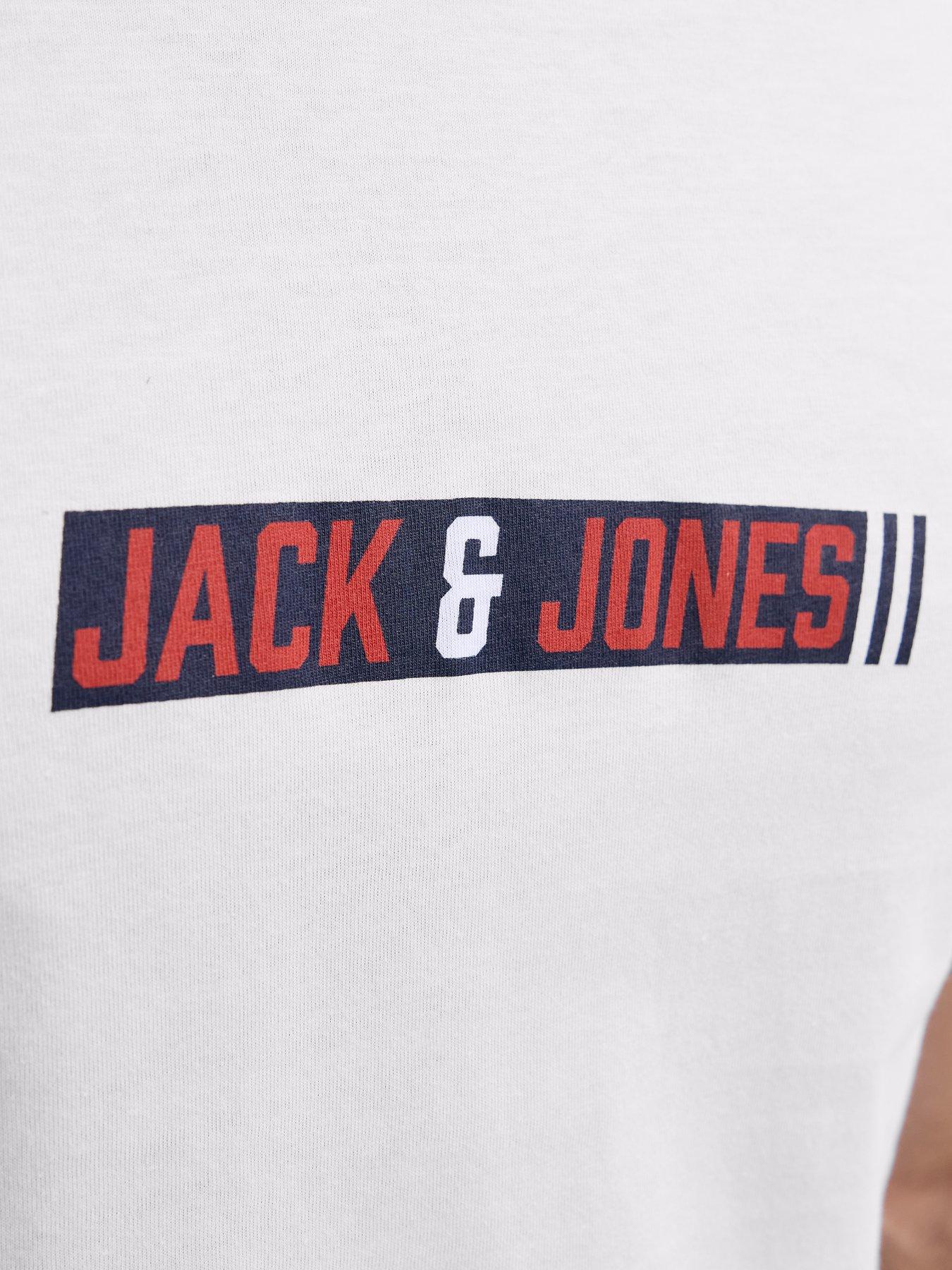 Image 5 of 6 of Jack & Jones Aero Crew Neck 3 Pack T-Shirt - White