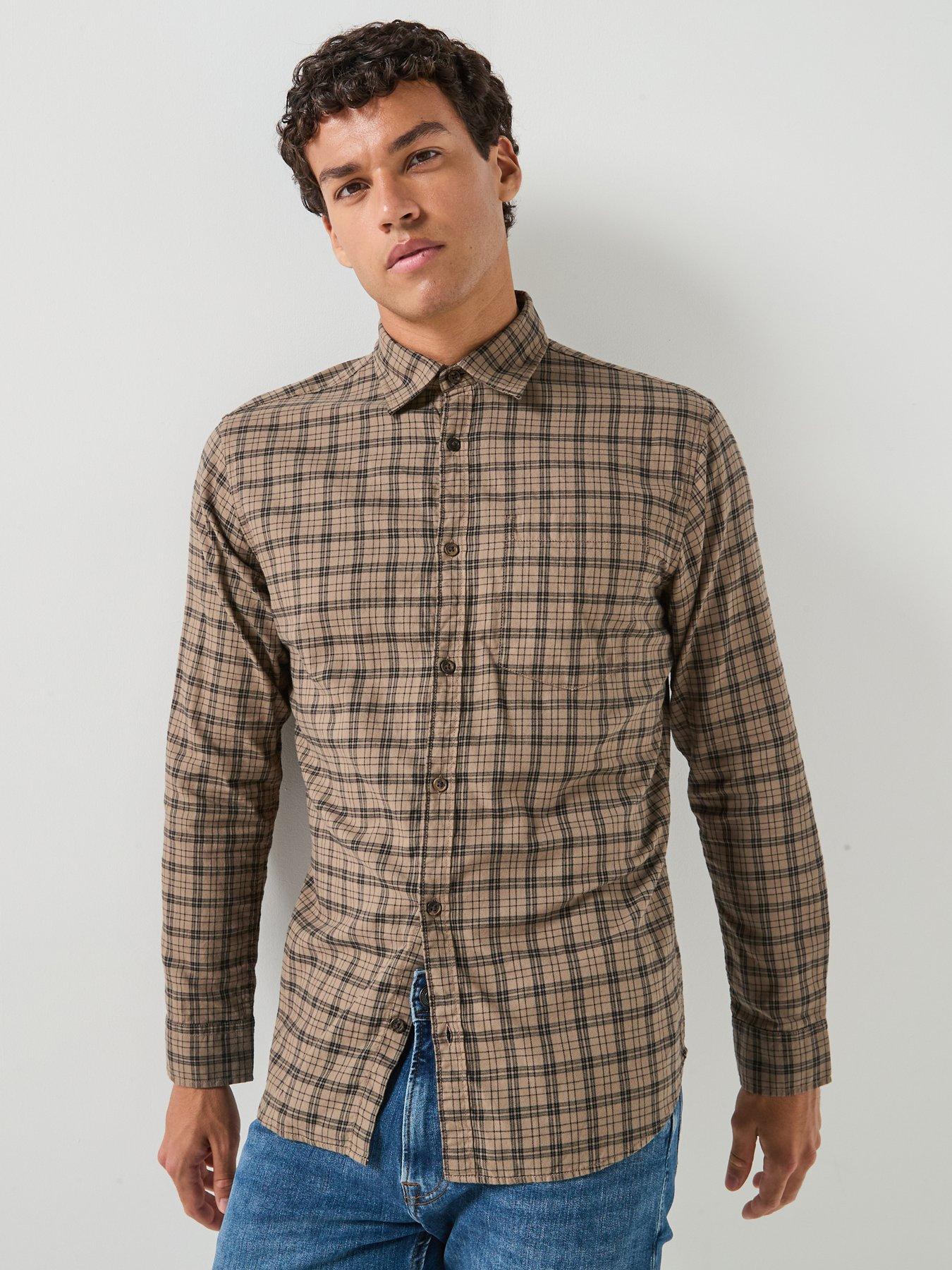 Image 1 of 5 of Jack & Jones Jack &amp; Jones James Flannel Long Sleeve Shirt