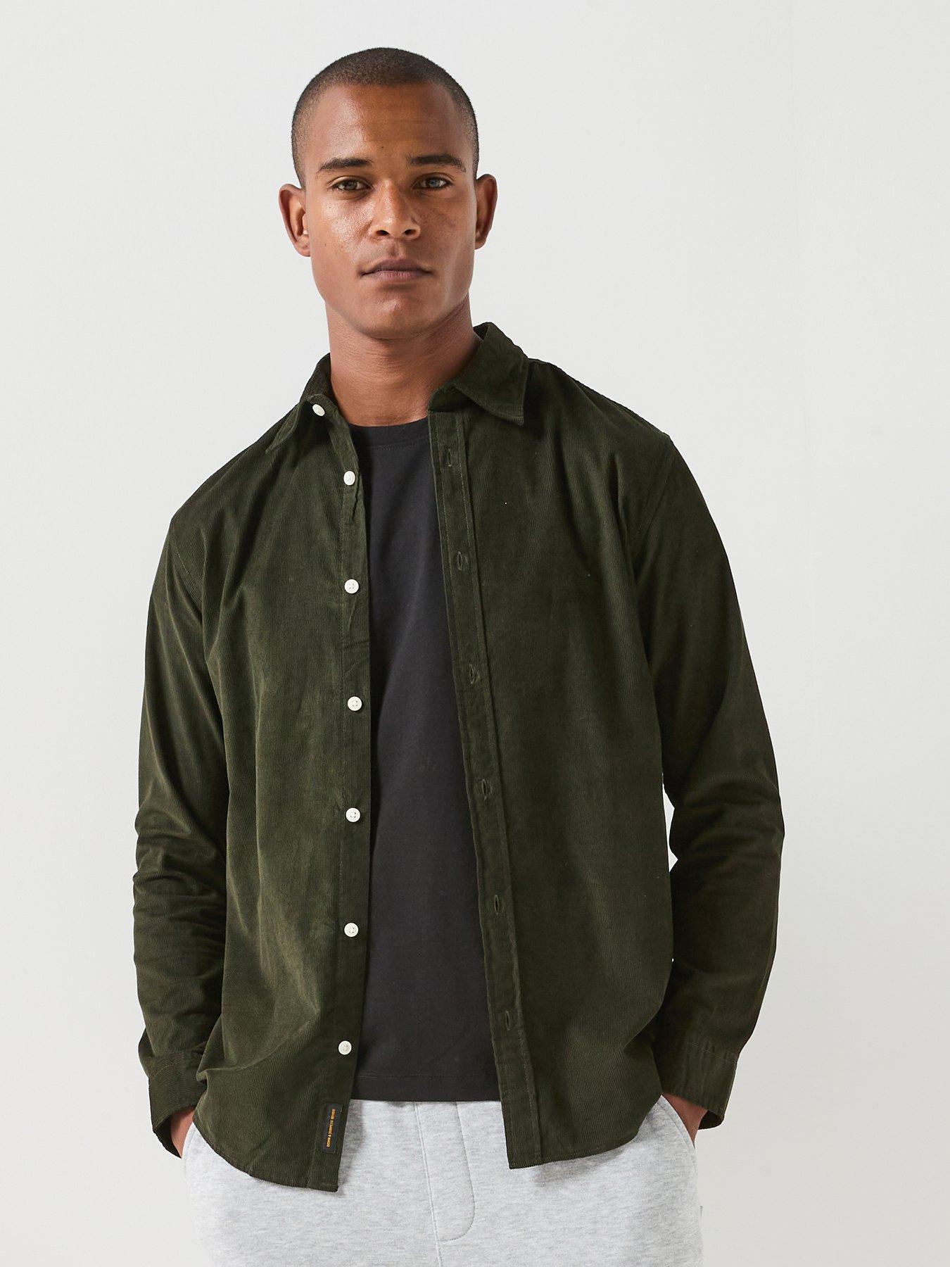 Jack & Jones Field Cord Long Sleeve Shirt - Khaki