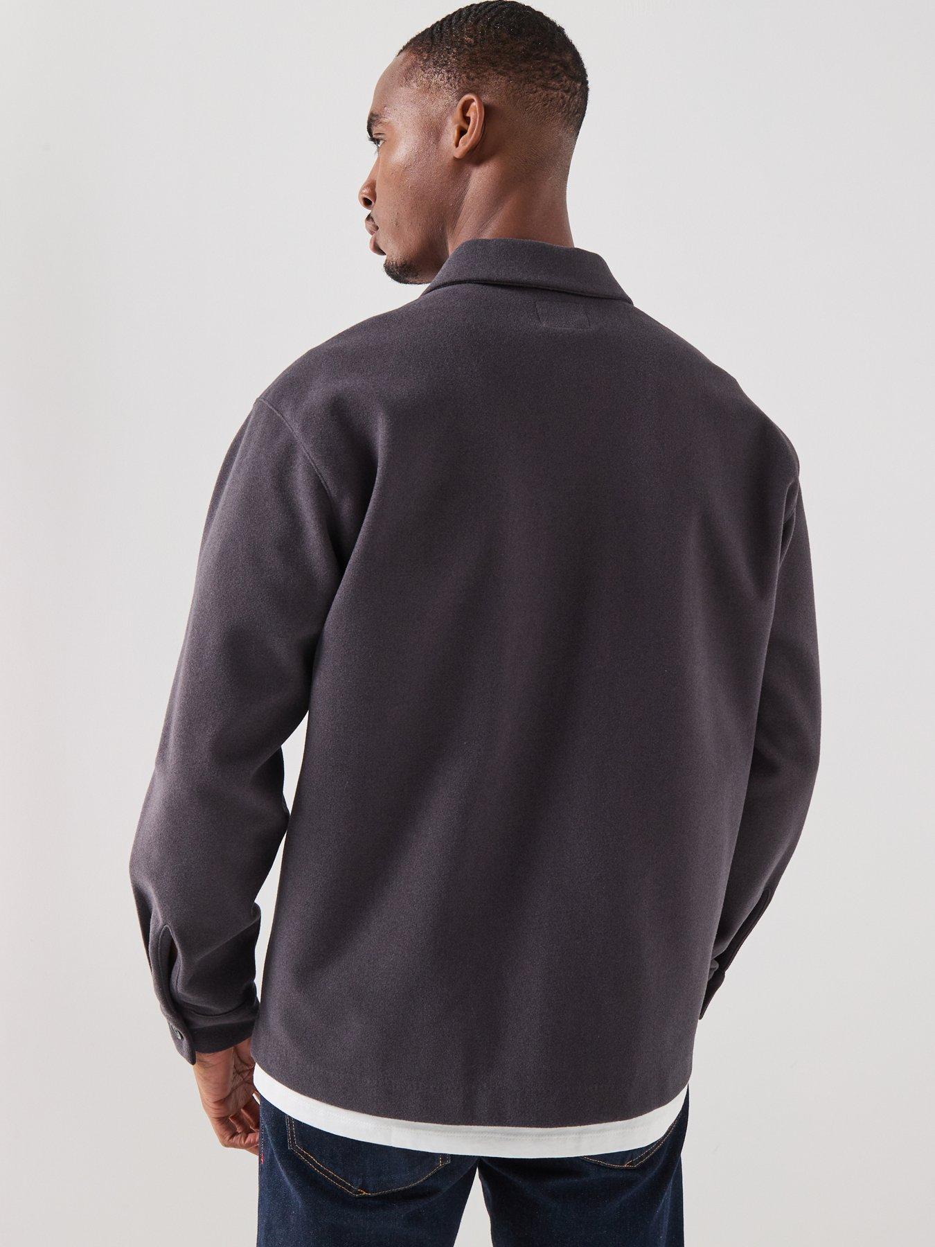 Image 2 of 6 of Jack & Jones Jeregent Overshirt - Dark Grey Melange