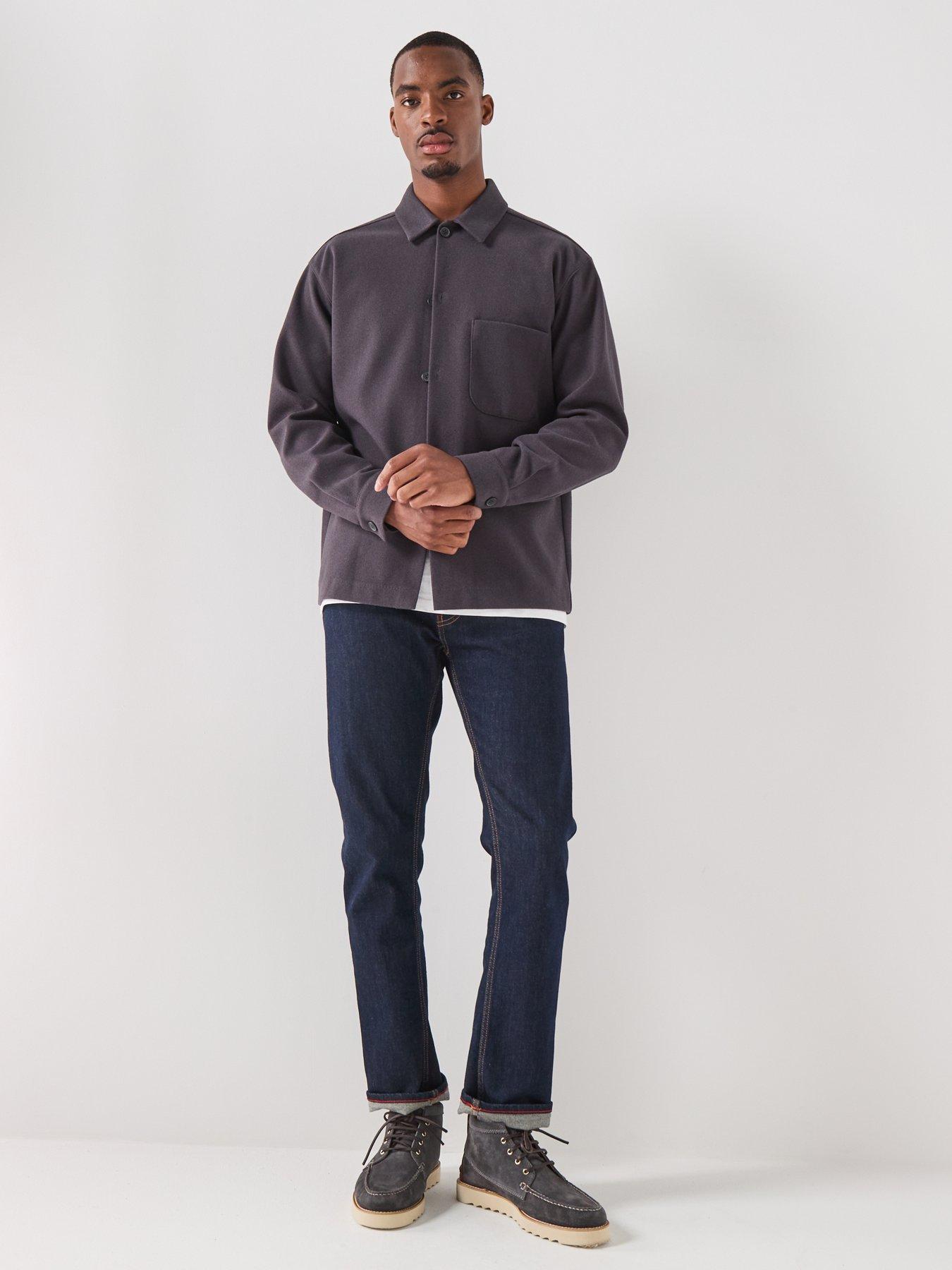 Image 3 of 6 of Jack & Jones Jeregent Overshirt - Dark Grey Melange