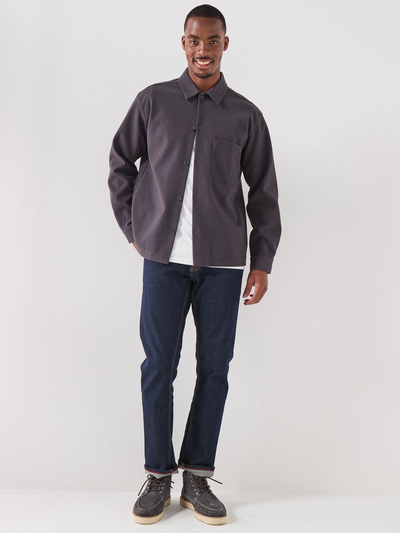 Image 4 of 6 of Jack & Jones Jeregent Overshirt - Dark Grey Melange