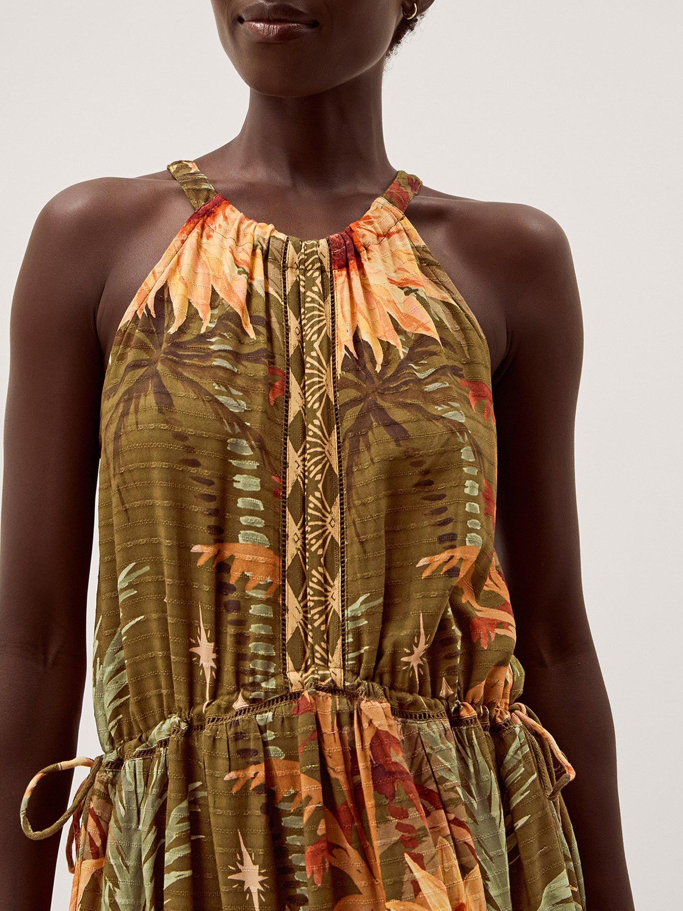 Image 4 of 6 of Monsoon Fallon Print Dress