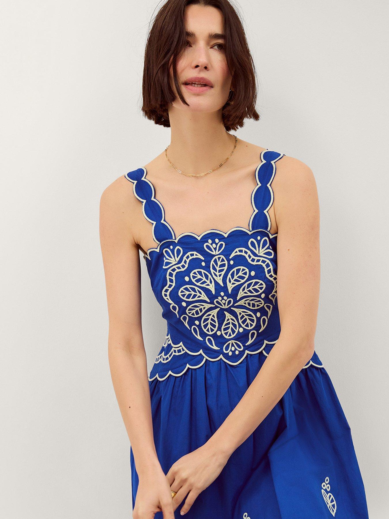 Image 3 of 4 of Monsoon Keira Emb Dress