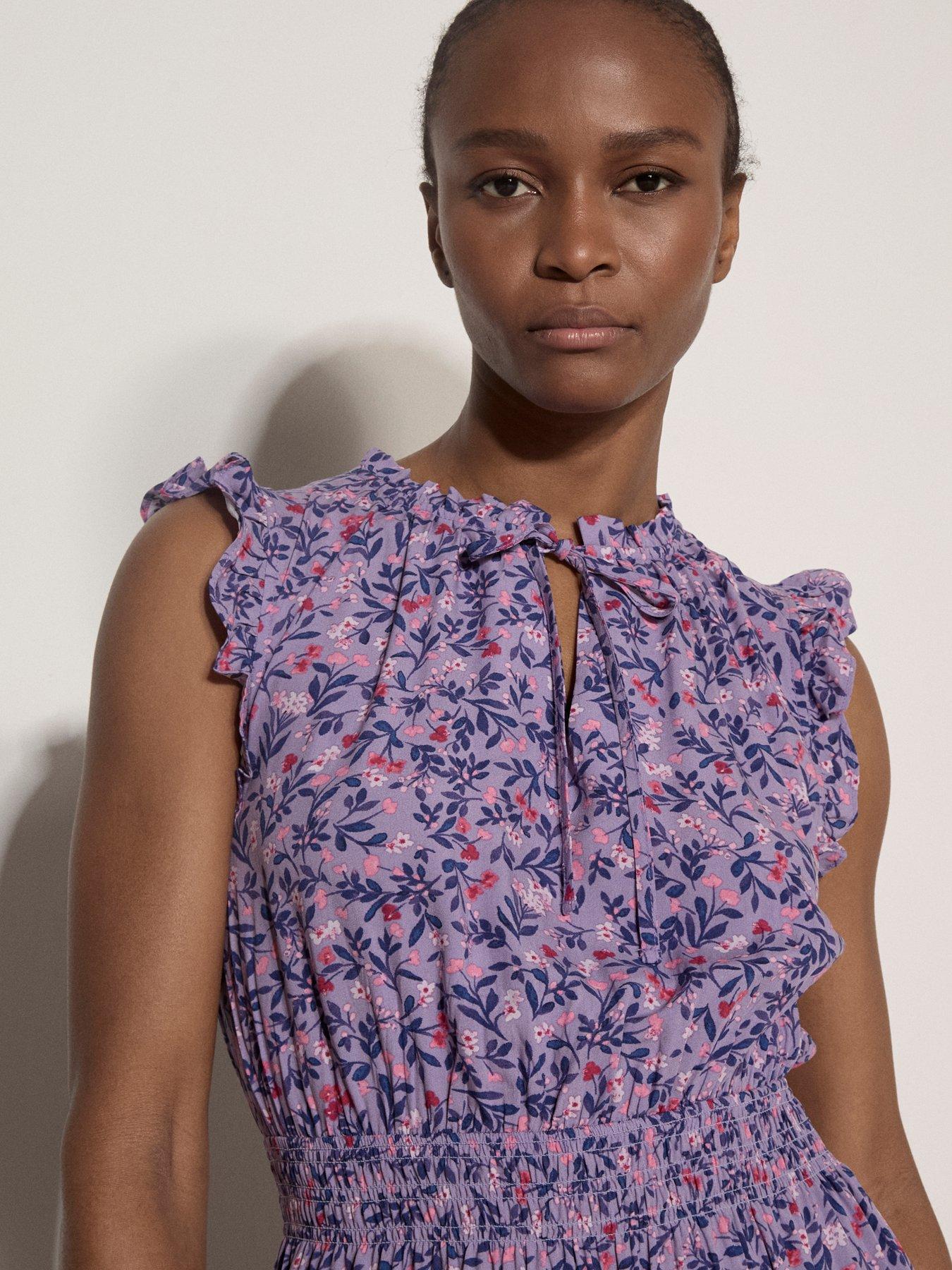 apricot purple dress Floral Lace Skater Mini Dress