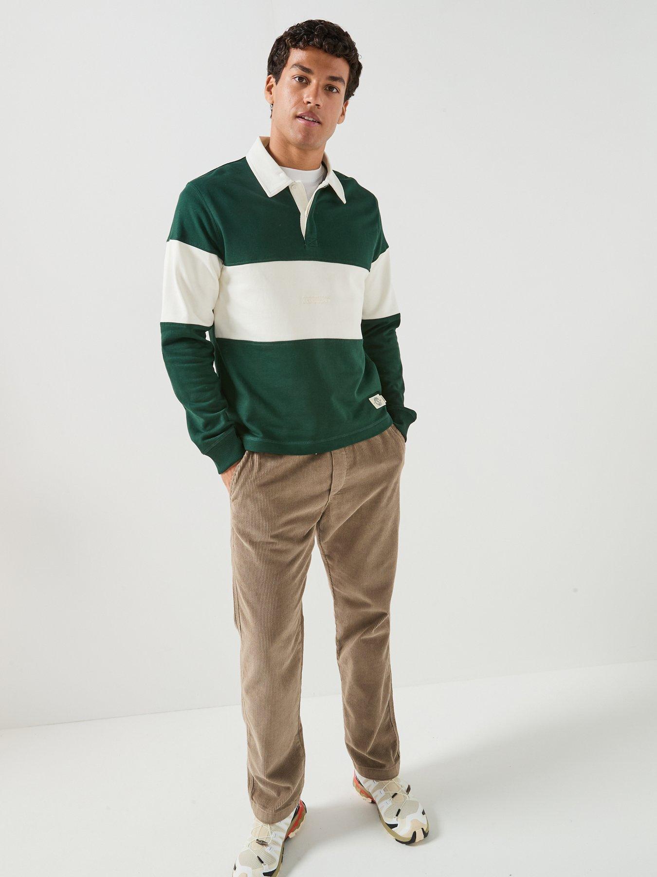 Image 3 of 6 of Jack & Jones Frederiksberg Blocking Rugby Polo Shirt - Green