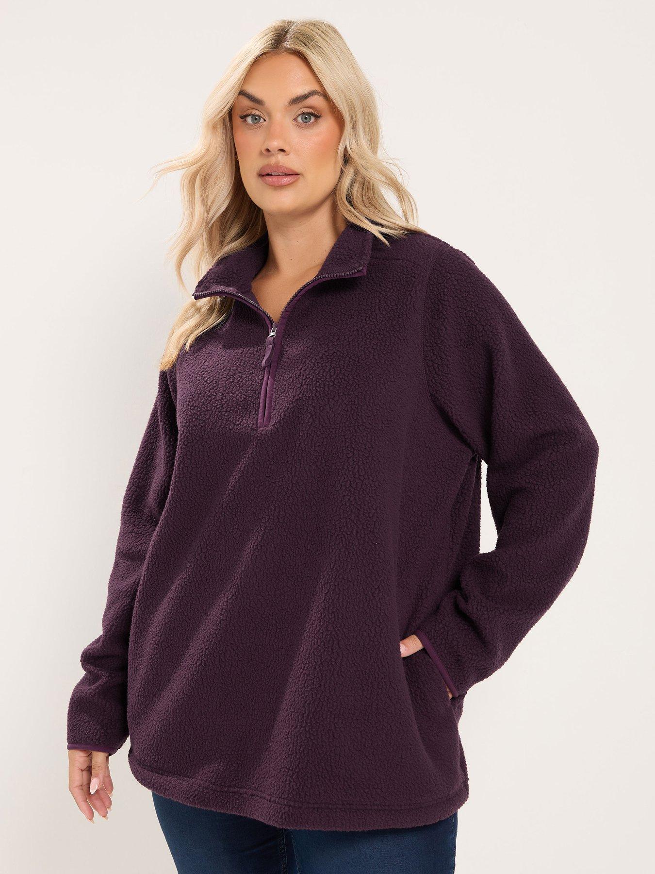 Image 1 of 4 of Yours Curve Half Zip Fleece