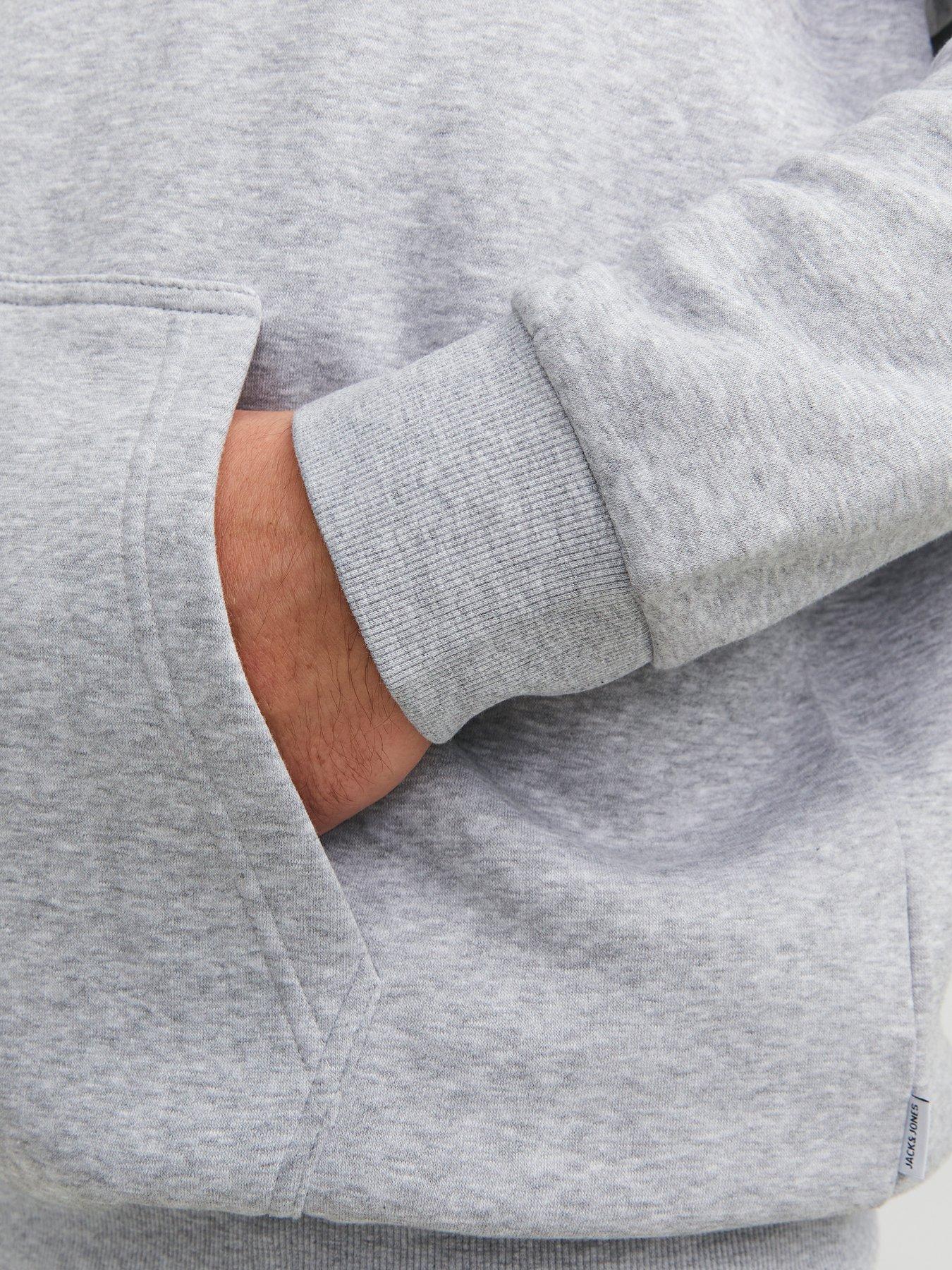 Image 5 of 7 of Jack & Jones Jack &amp; Jones Plus Bradley Zip Thru Hoodie