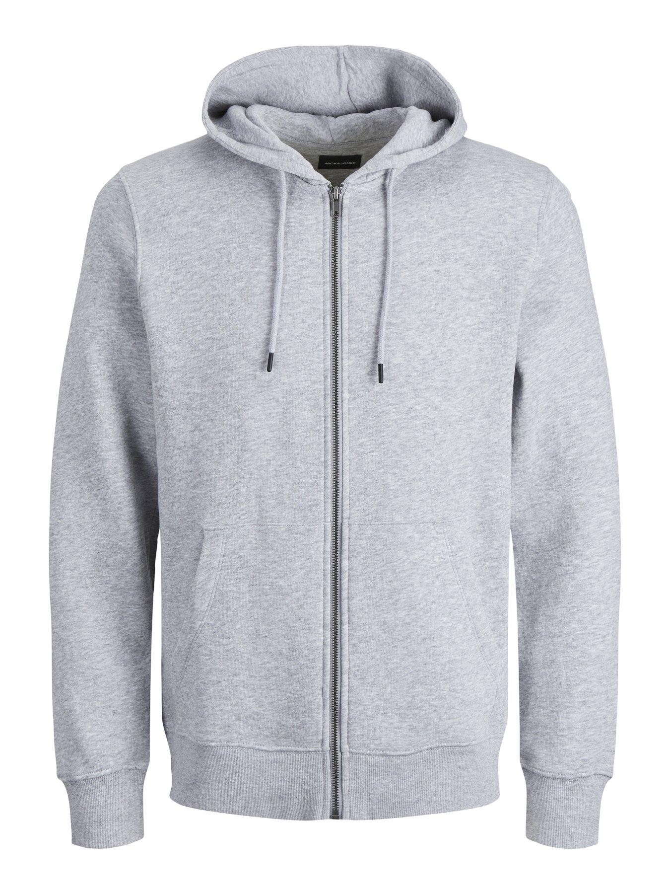 Image 7 of 7 of Jack & Jones Jack &amp; Jones Plus Bradley Zip Thru Hoodie