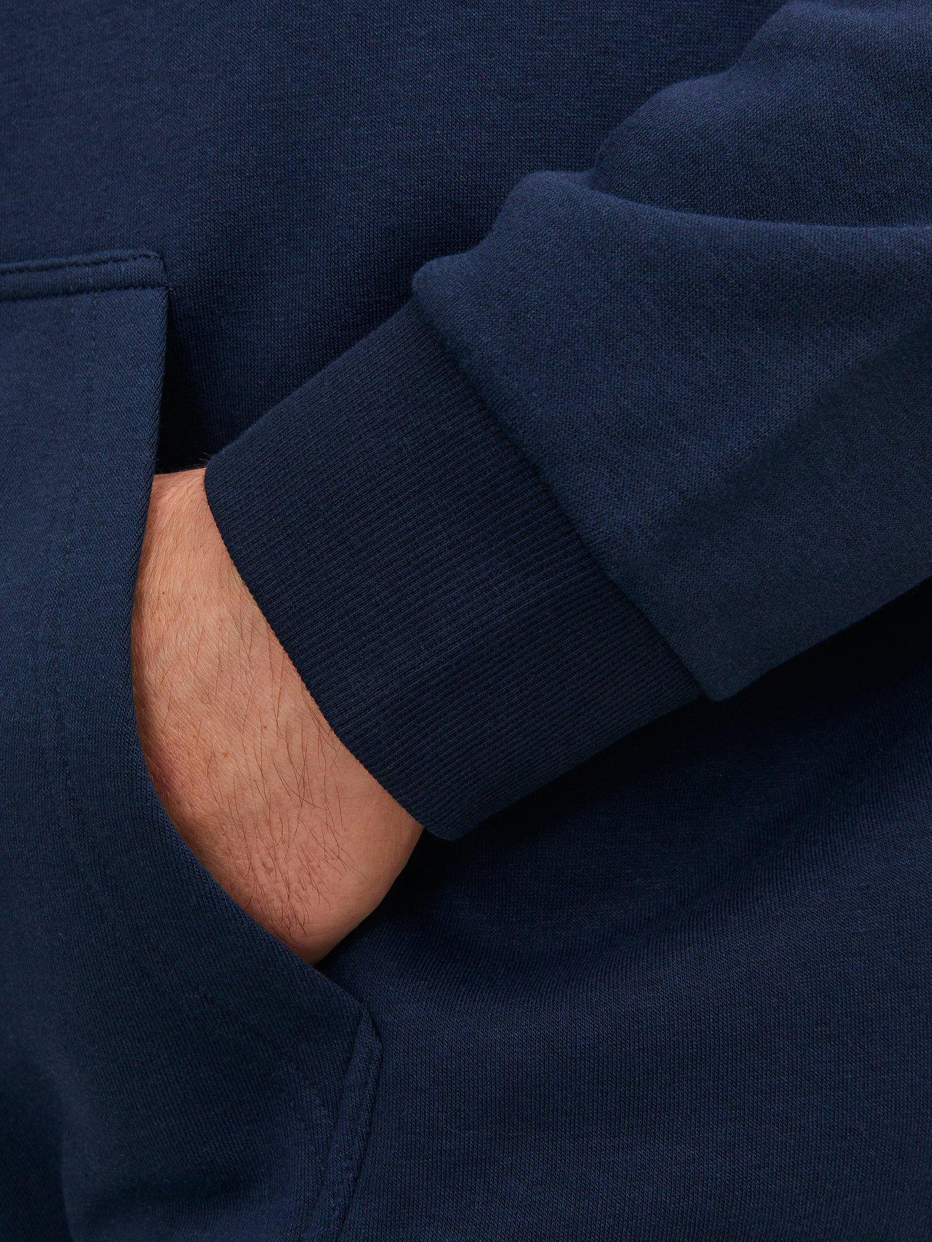 Image 5 of 7 of Jack & Jones Jack &amp; Jones Plus Bradley Zip Thru Hoodie