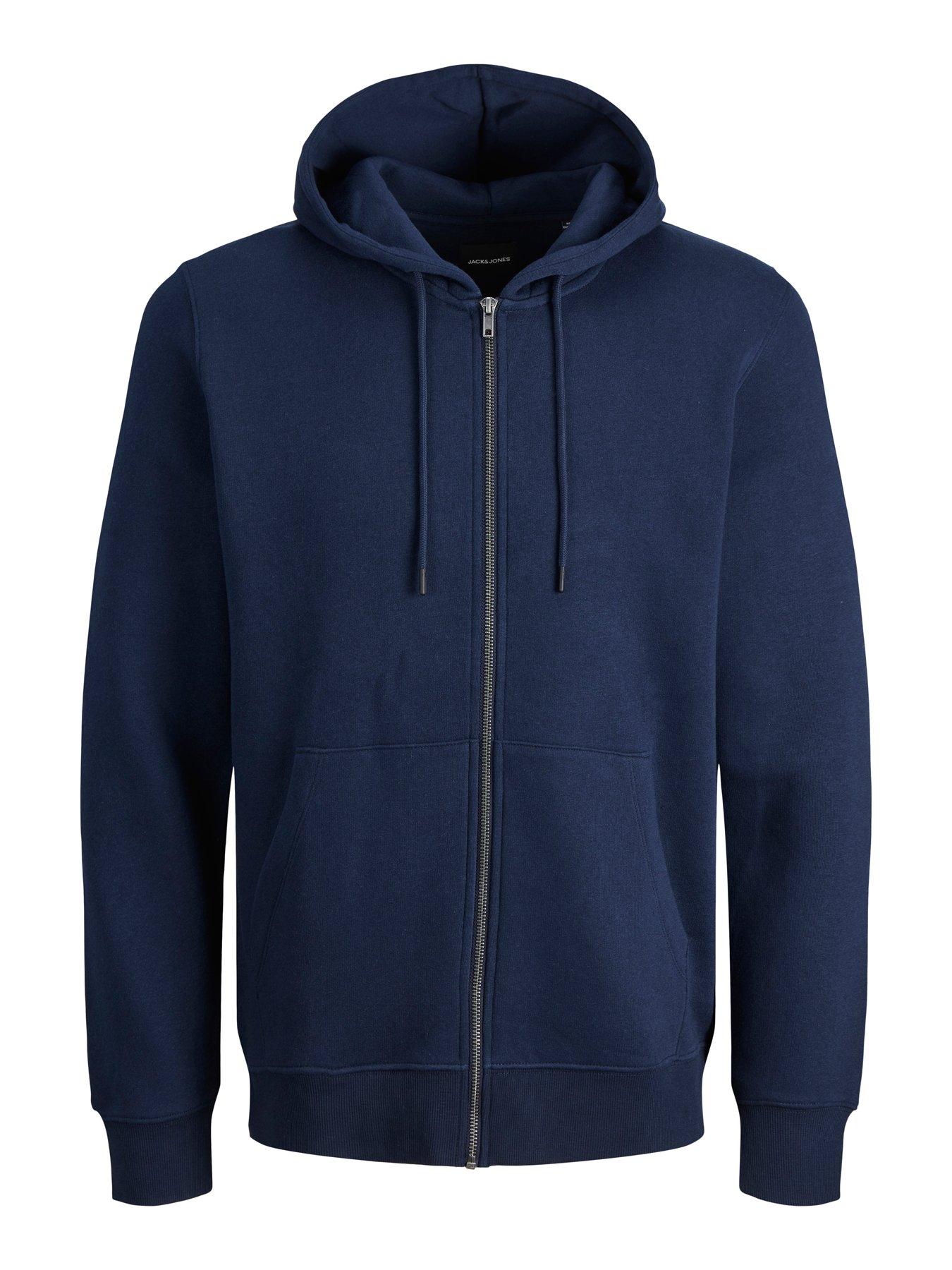 Image 7 of 7 of Jack & Jones Jack &amp; Jones Plus Bradley Zip Thru Hoodie