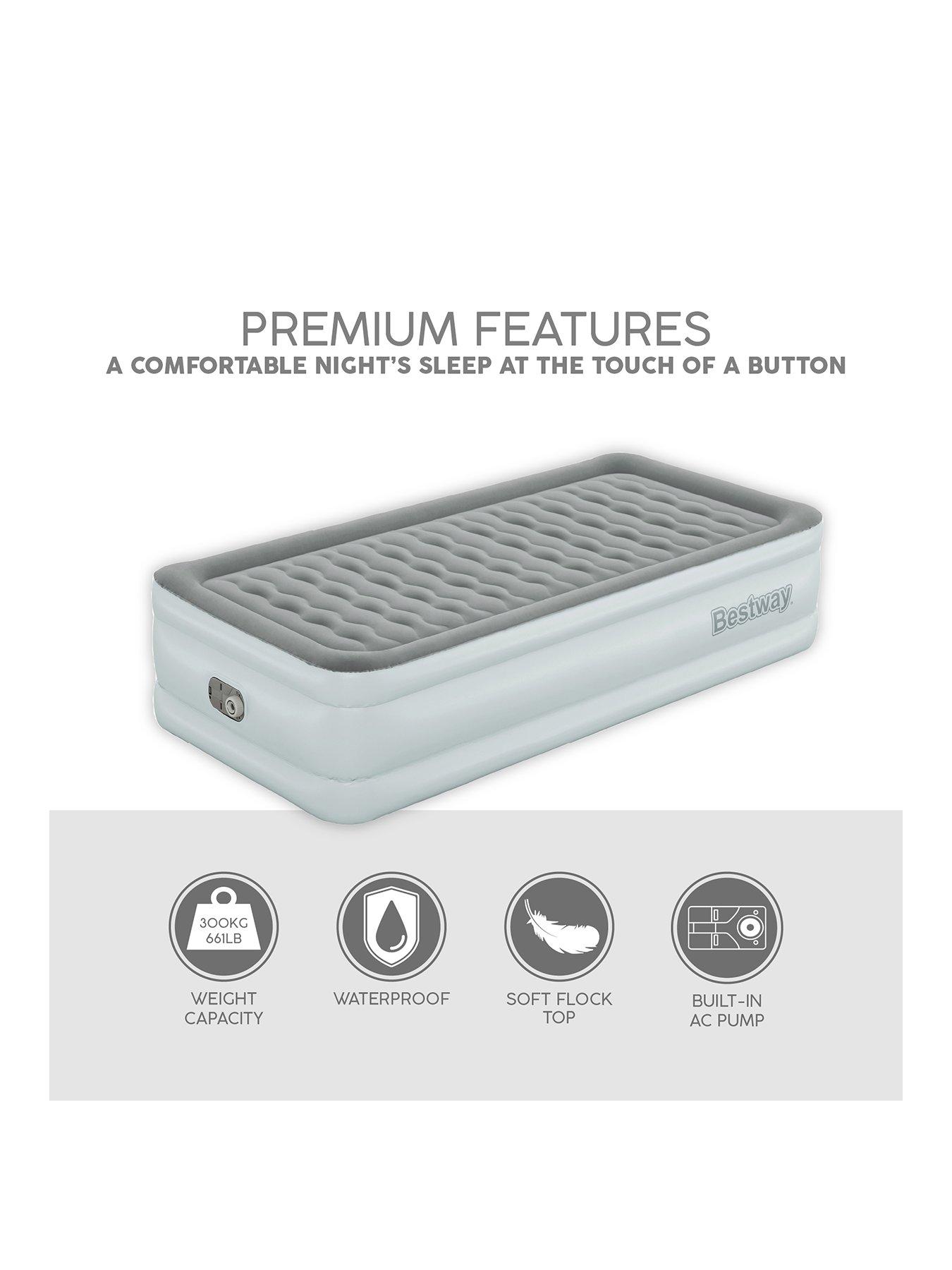 Bestway TriTech Single Size Airbed with Built-In Pump