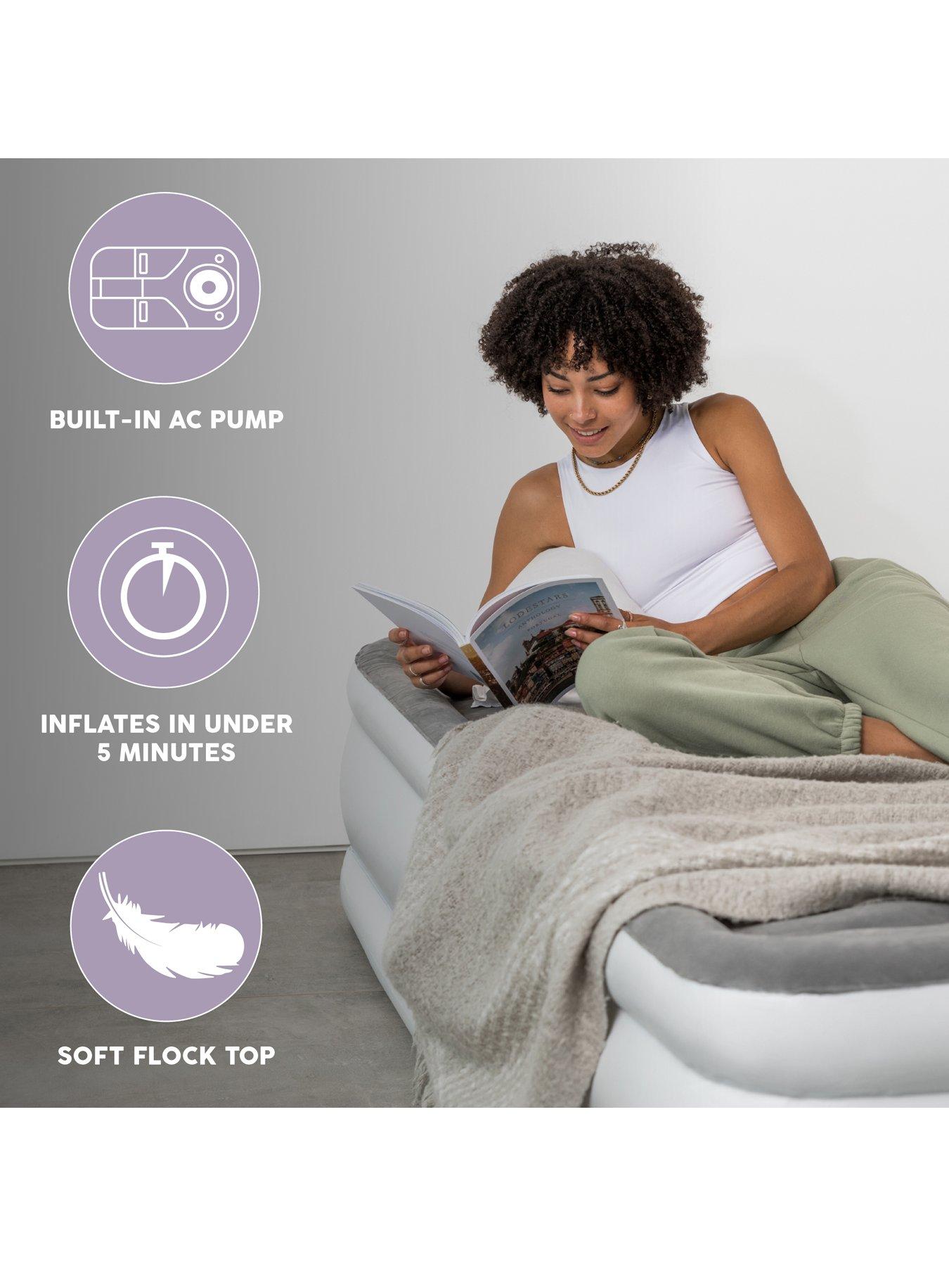 Image 4 of 7 of Bestway TriTech Single Size Airbed with Built-In Pump