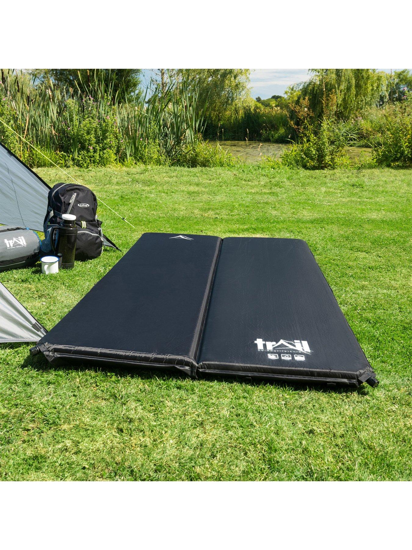 Image 2 of 7 of Trail Double Self-Inflating 2 Person Camping Mat, Black
