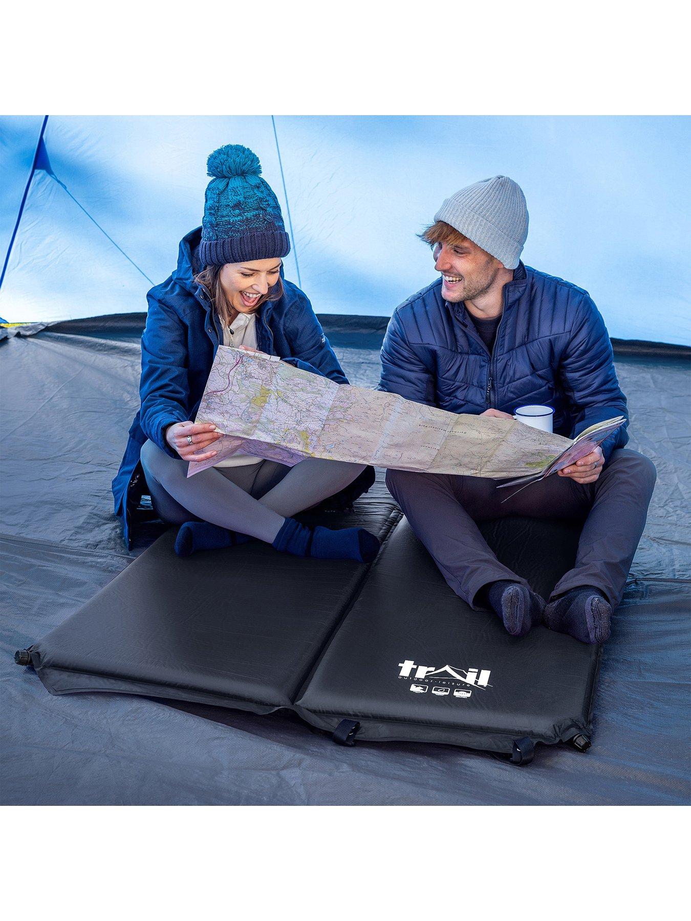 Image 3 of 7 of Trail Double Self-Inflating 2 Person Camping Mat, Black