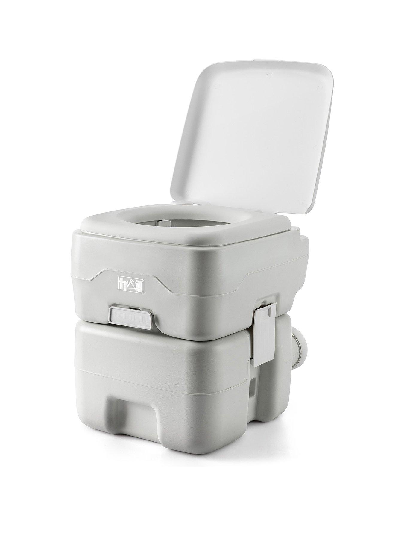 Image 1 of 7 of Trail 20L Portable Camping Toilet - Light Grey