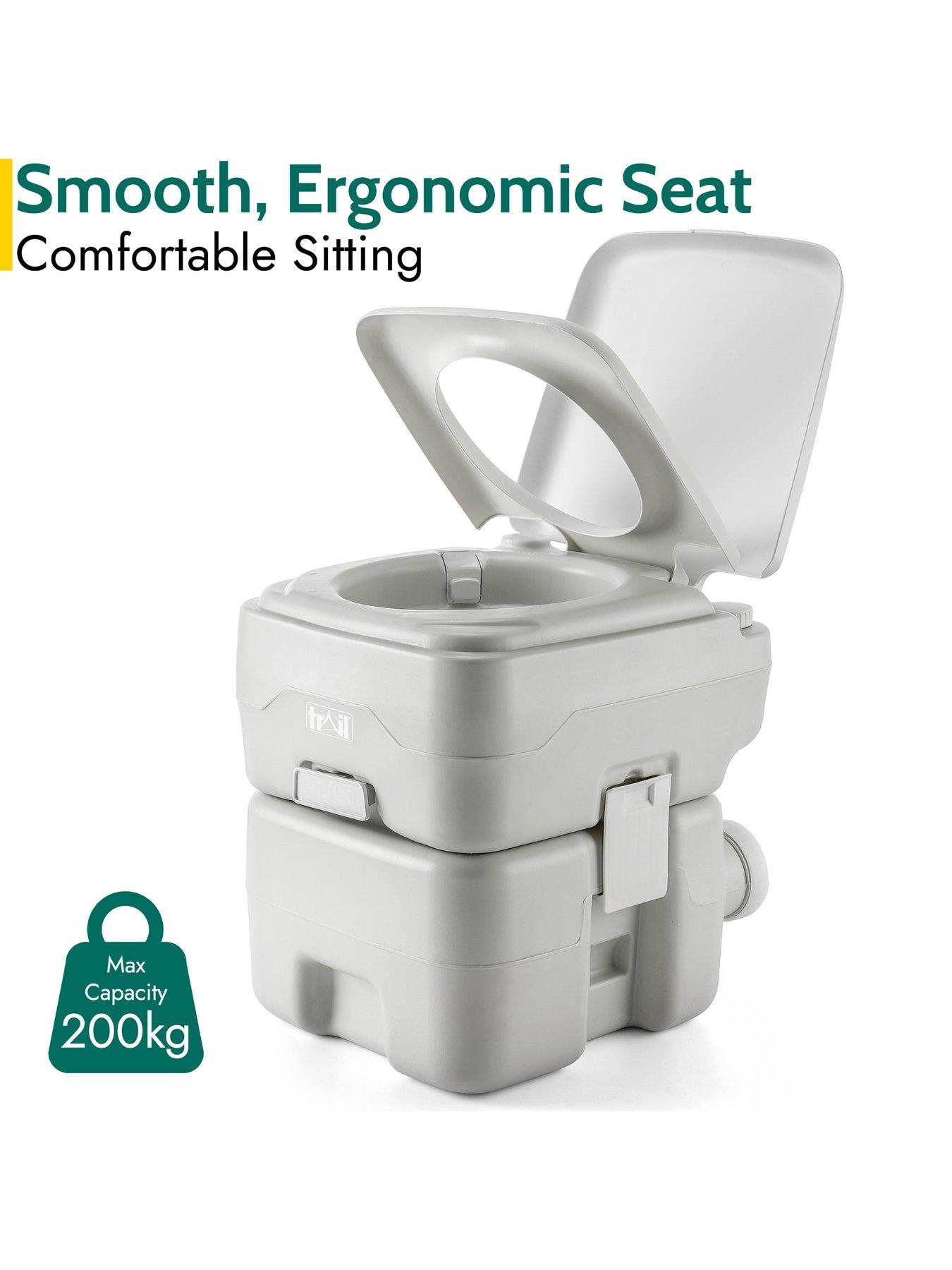 Image 5 of 7 of Trail 20L Portable Camping Toilet - Light Grey
