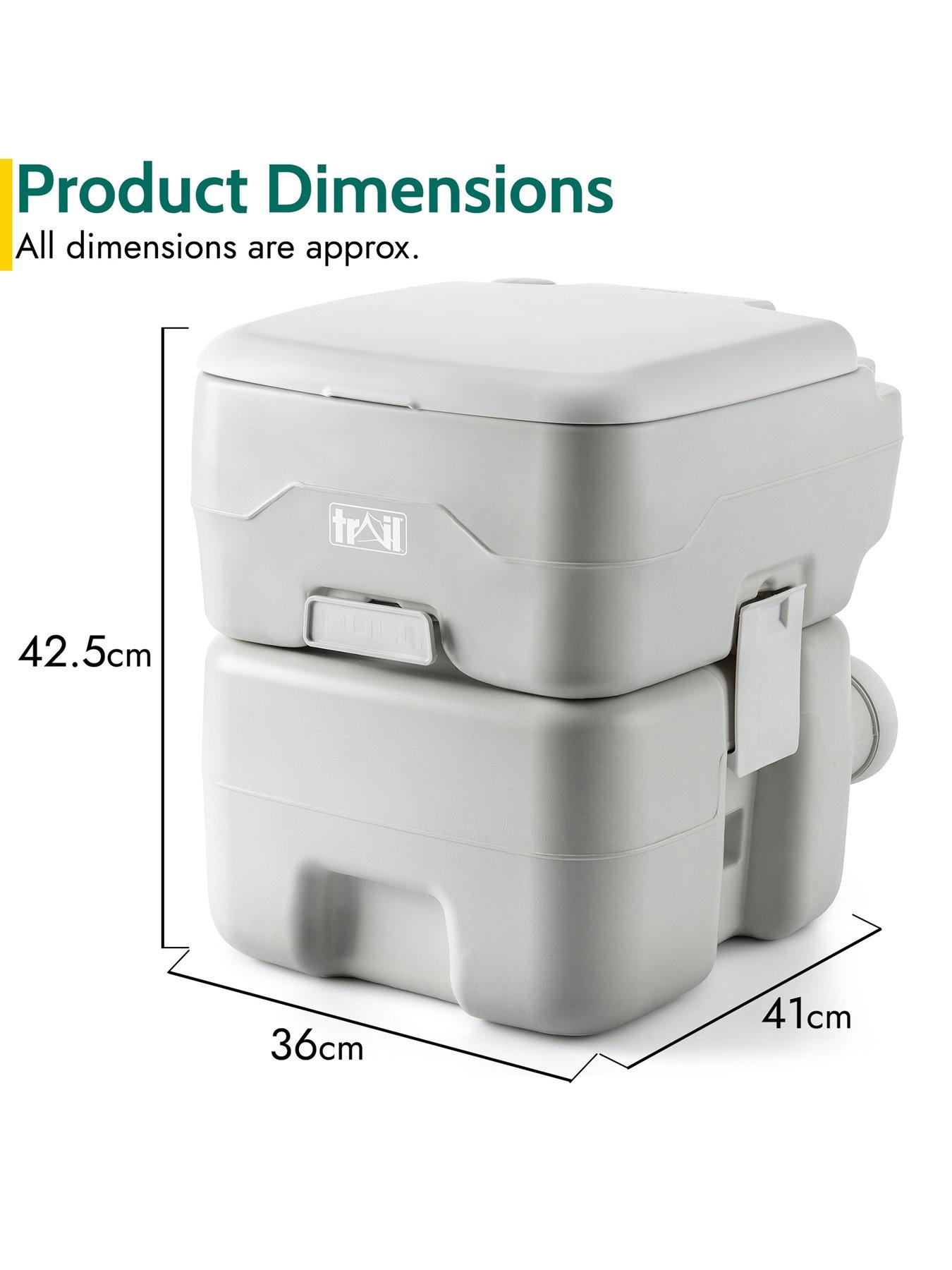 Image 7 of 7 of Trail 20L Portable Camping Toilet - Light Grey