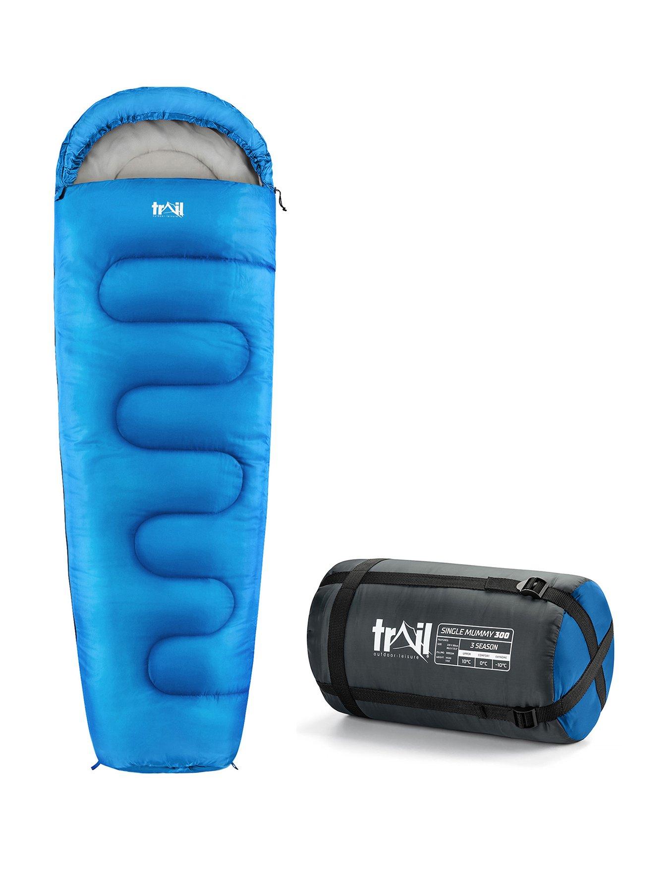 Trail Mummy Sleeping Bag - 300gsm, Blue
