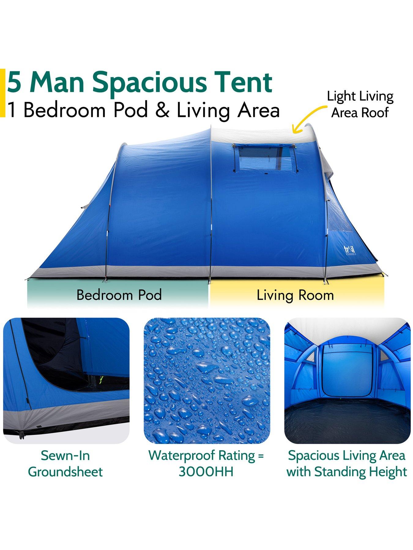 Image 3 of 6 of Trail Stannon 5 Man Tunnel Tent - Blue