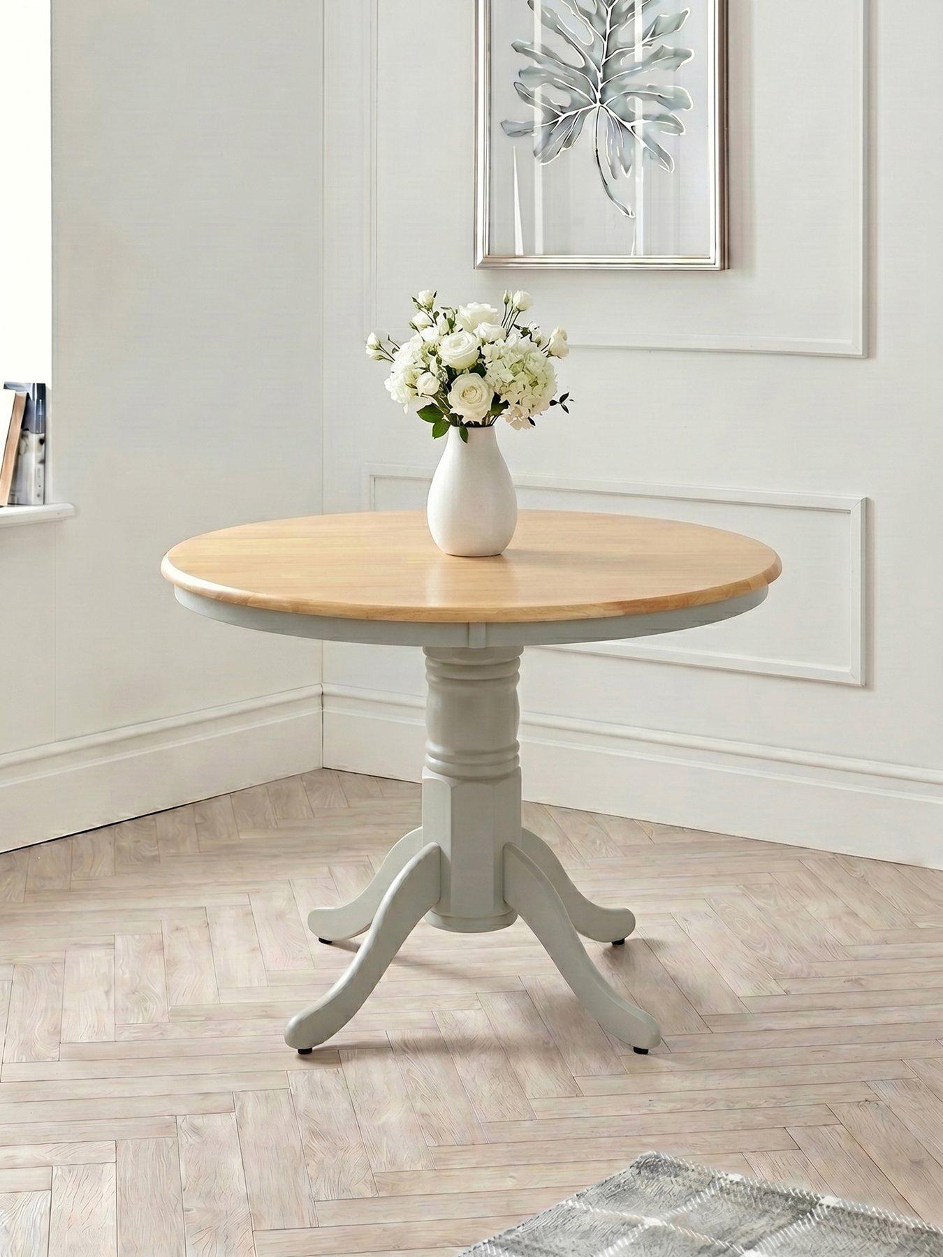The Very Collection Kentucky 100cm Fixed Top Dining Table