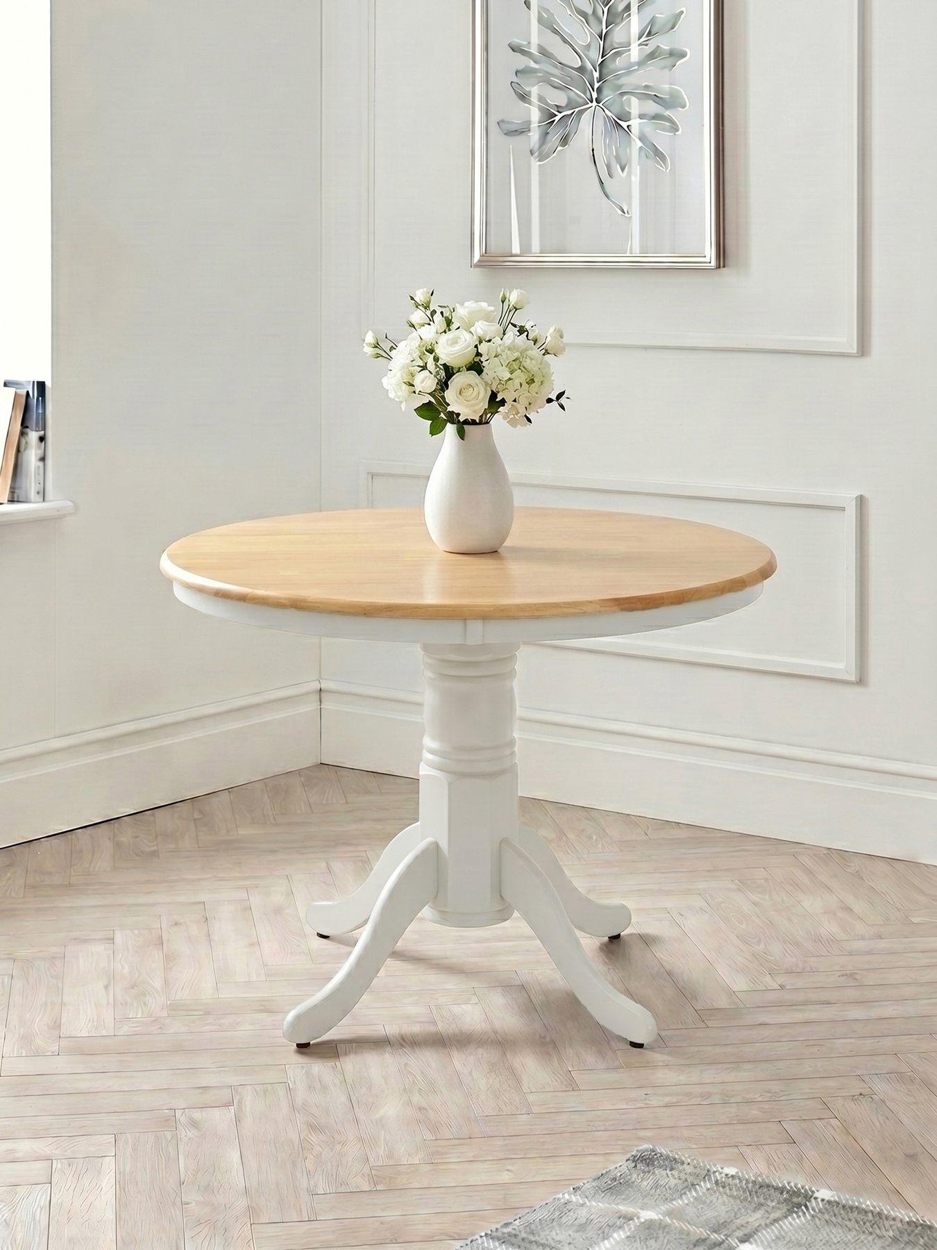 The Very Collection Kentucky 100cm Fixed Top Dining Table