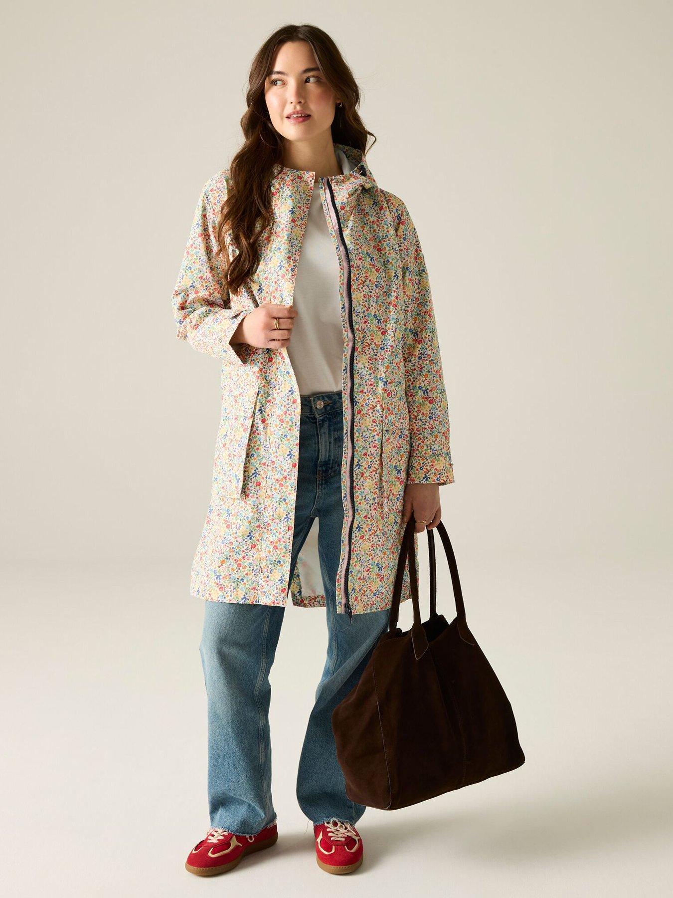  image of regatta-ladies-cath-kidston-long-waterproof-shell-jacket--harmony-ditsy