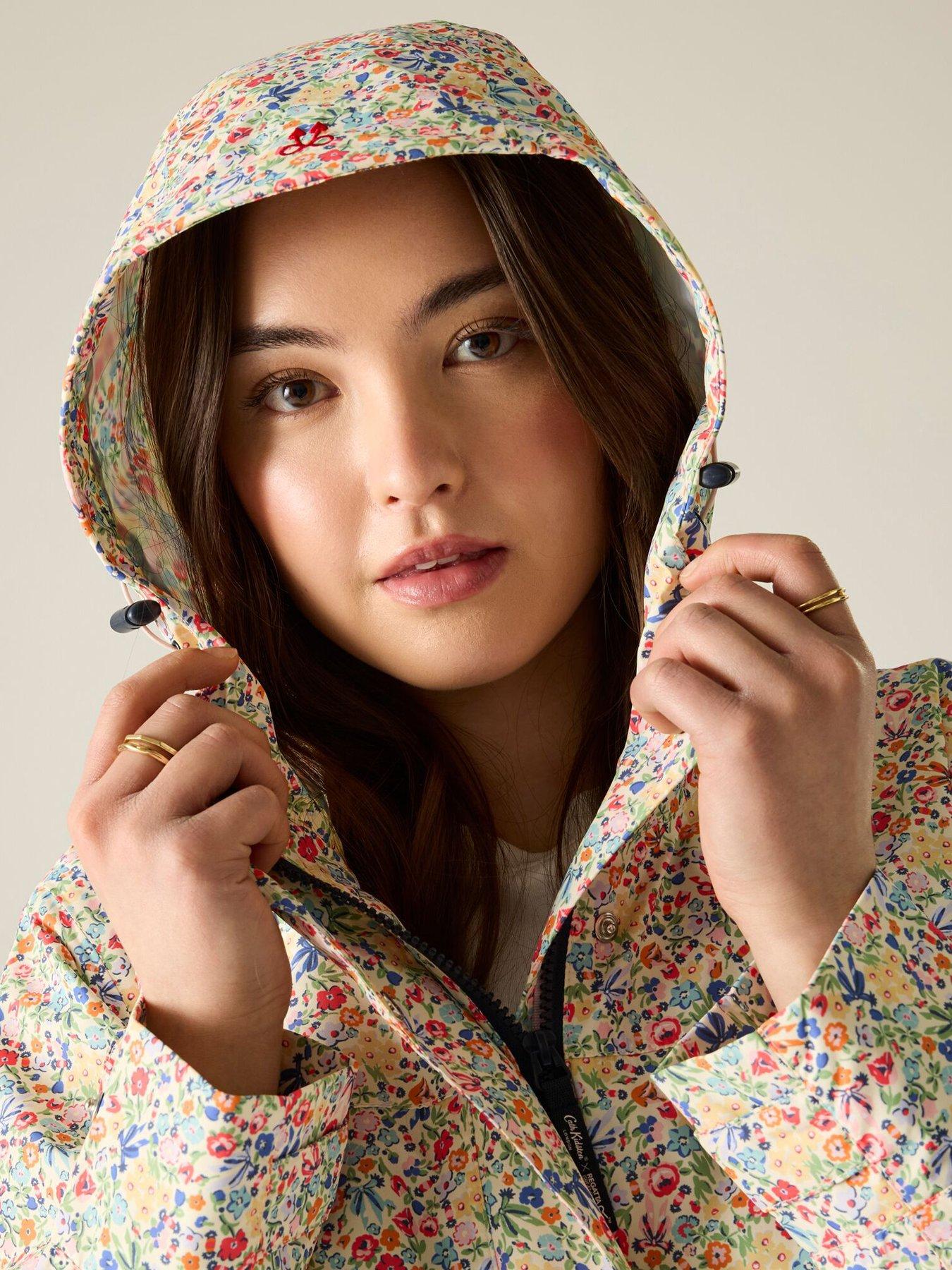  image of regatta-ladies-cath-kidston-long-waterproof-shell-jacket--harmony-ditsy