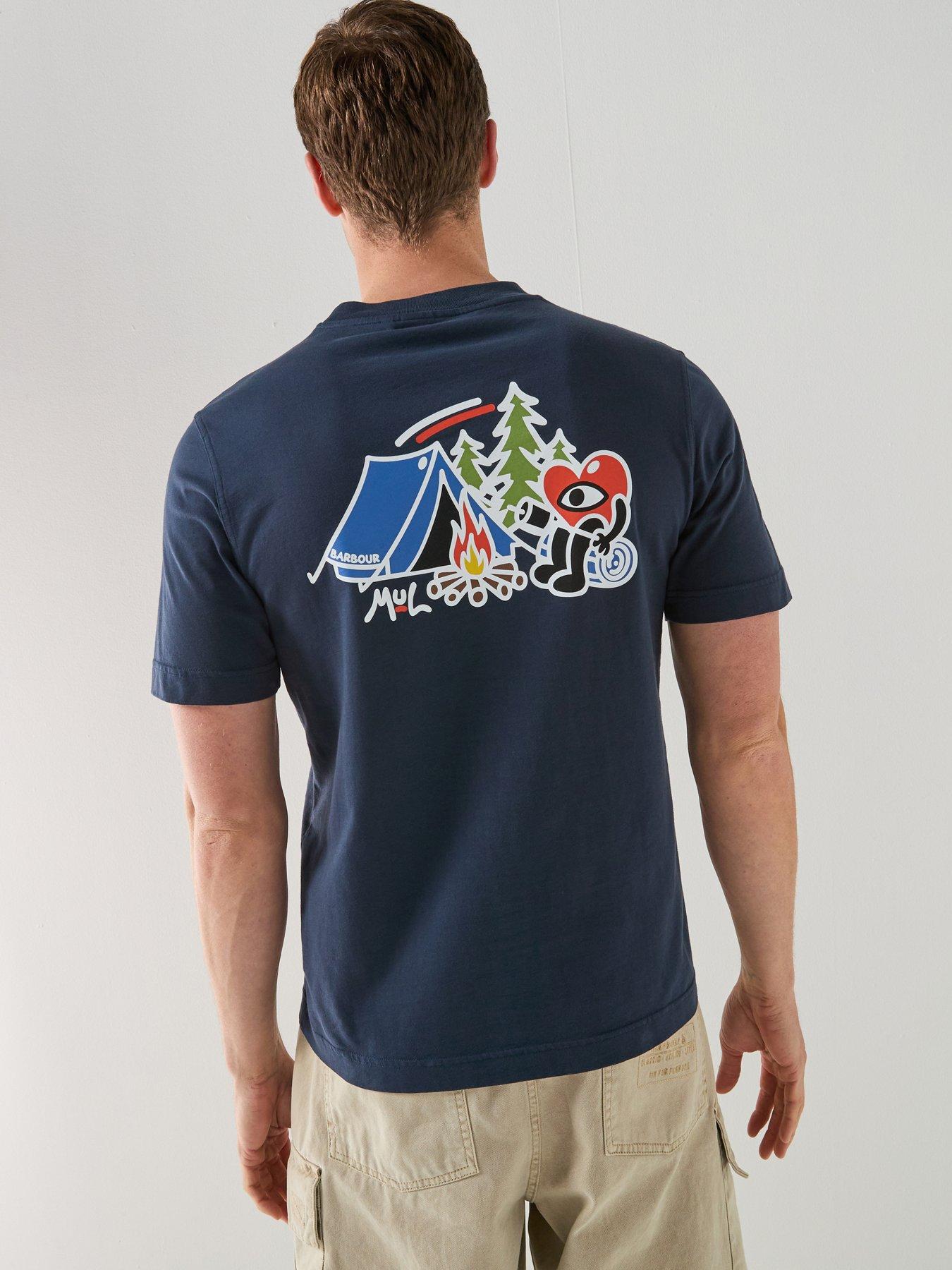 Barbour Relaxed Fit Camping Trip T-Shirt - Navy