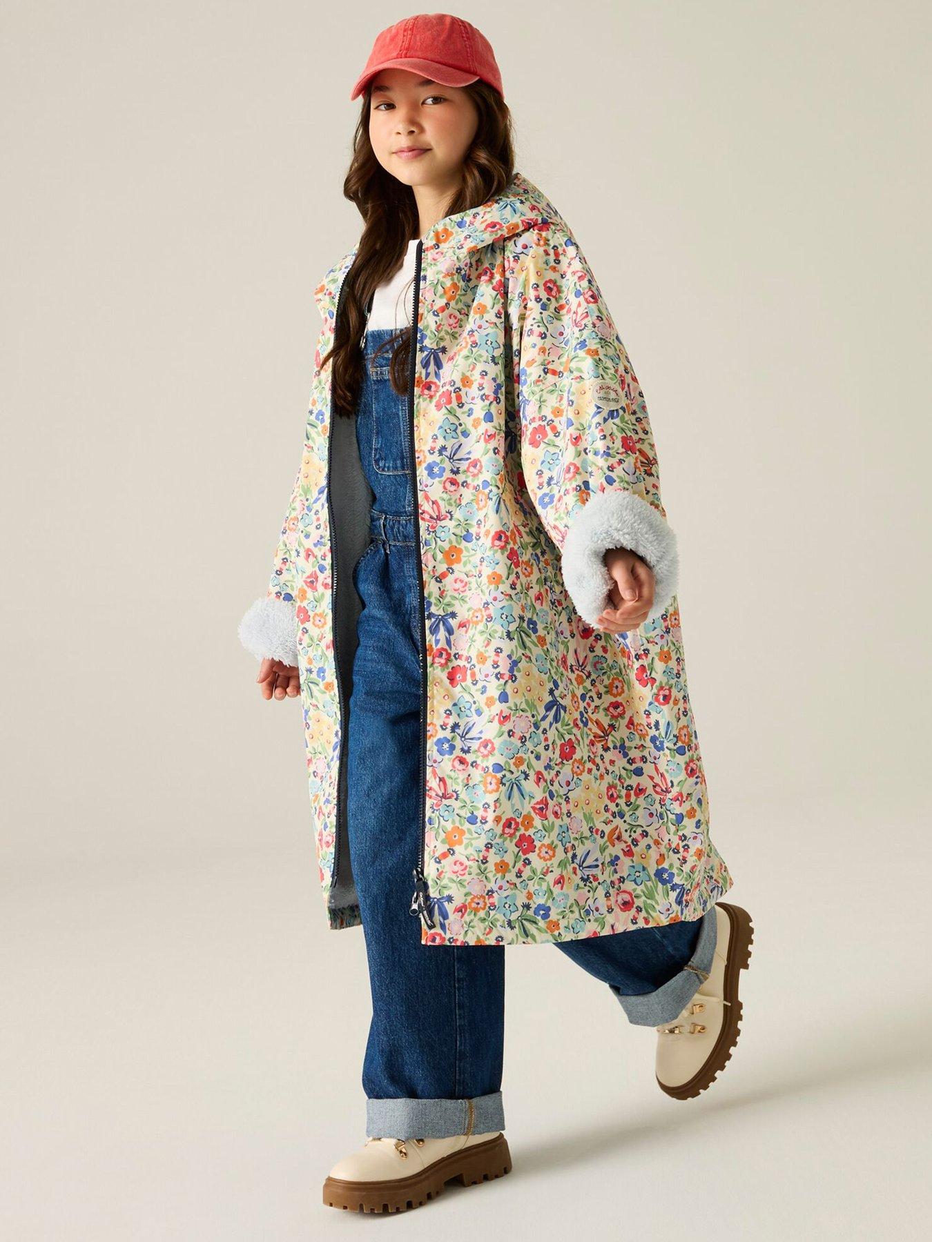 Regatta Girls Cath Kidston Junior Changing Robe - Cream Harmony Ditsy