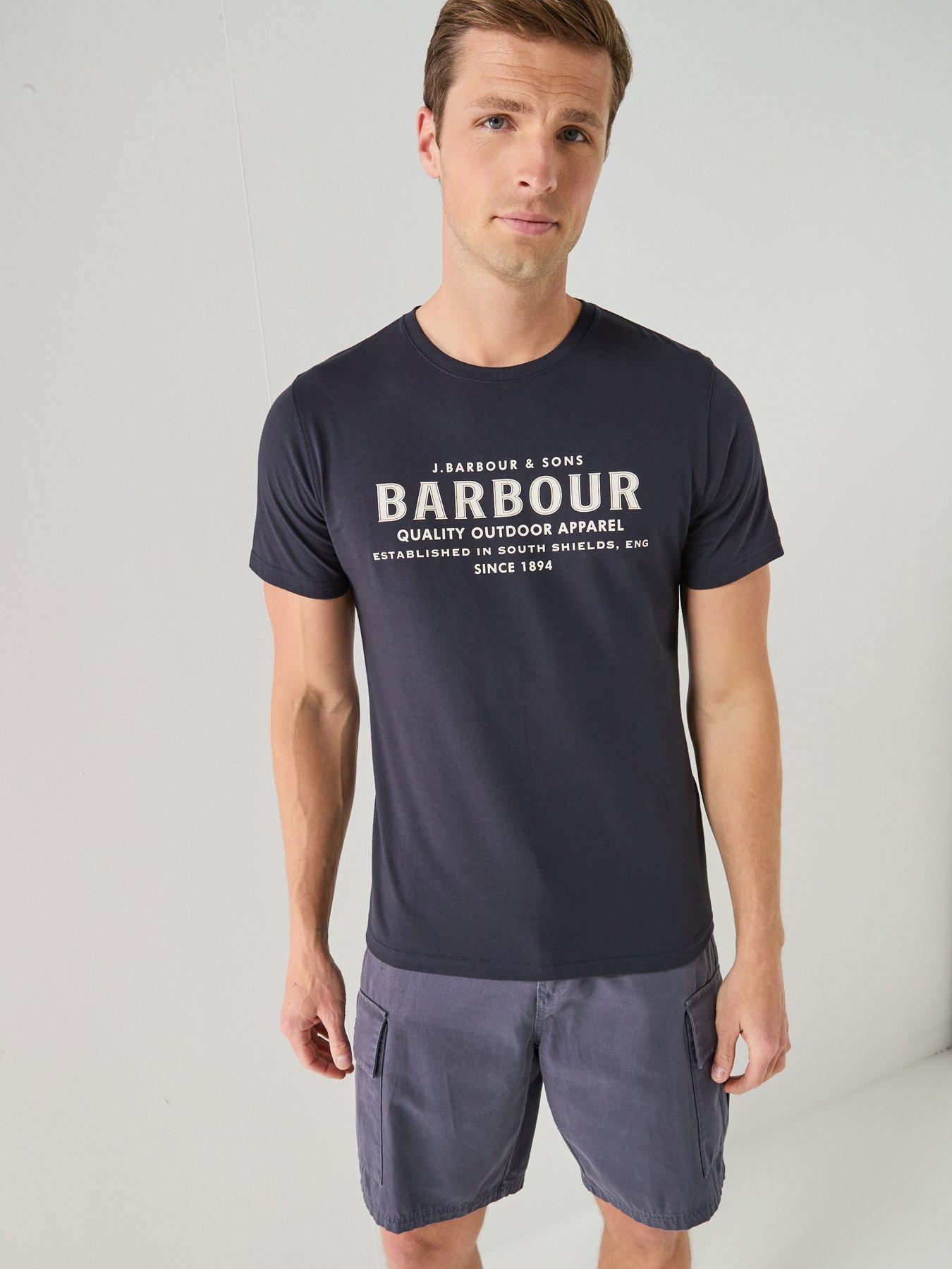 Barbour Moorside Logo Tailored Fit T-Shirt - Navy