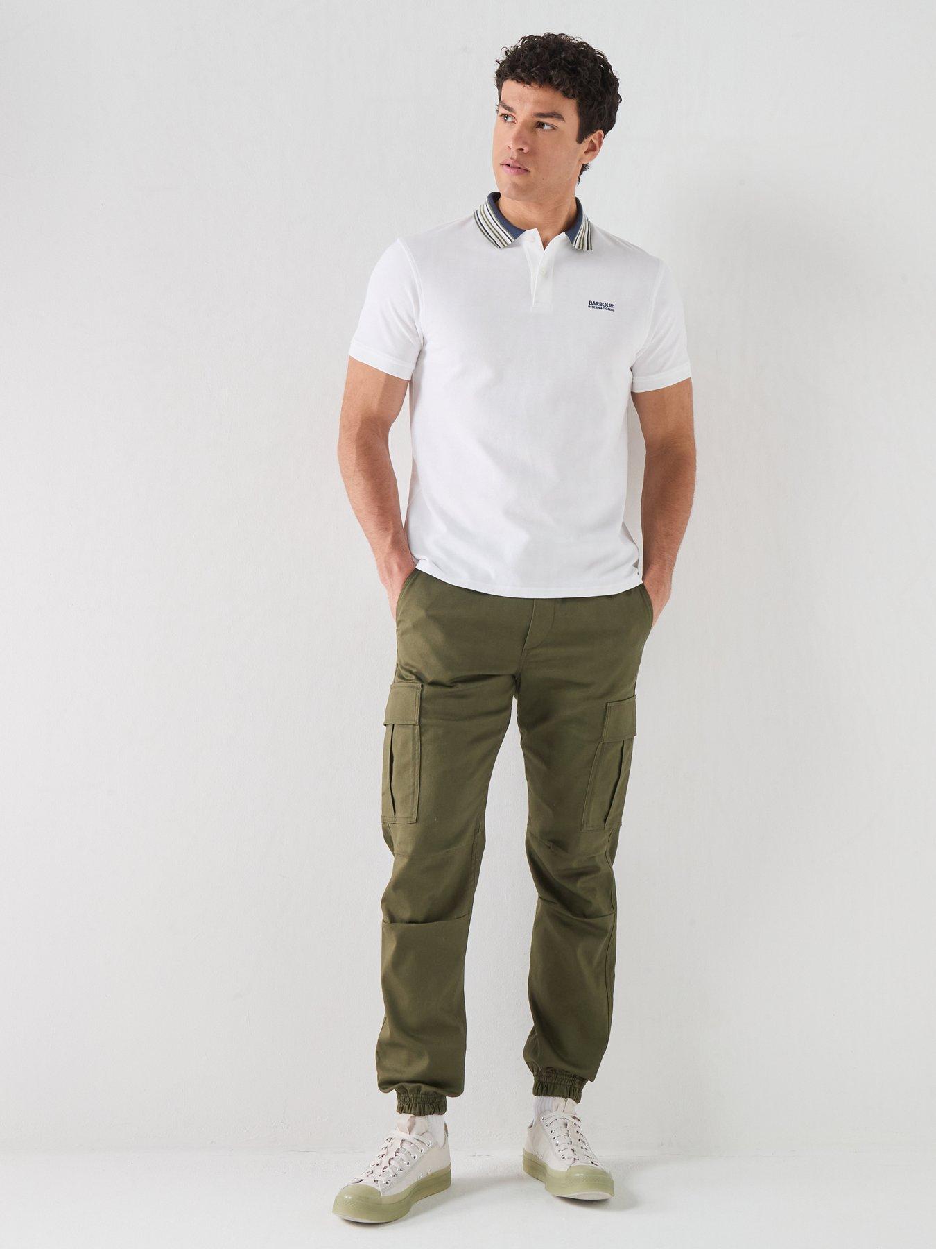 Image 3 of 6 of Barbour International International Neville Tipped Polo Shirt - White