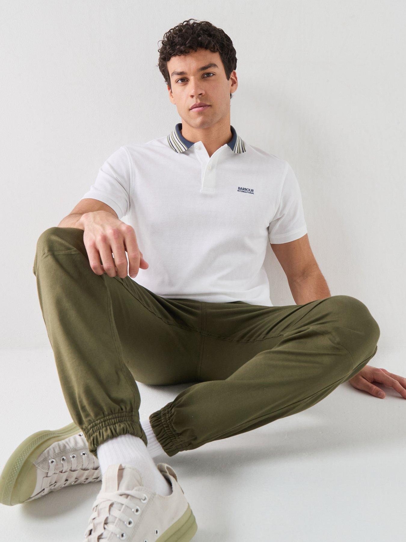 Image 4 of 6 of Barbour International International Neville Tipped Polo Shirt - White