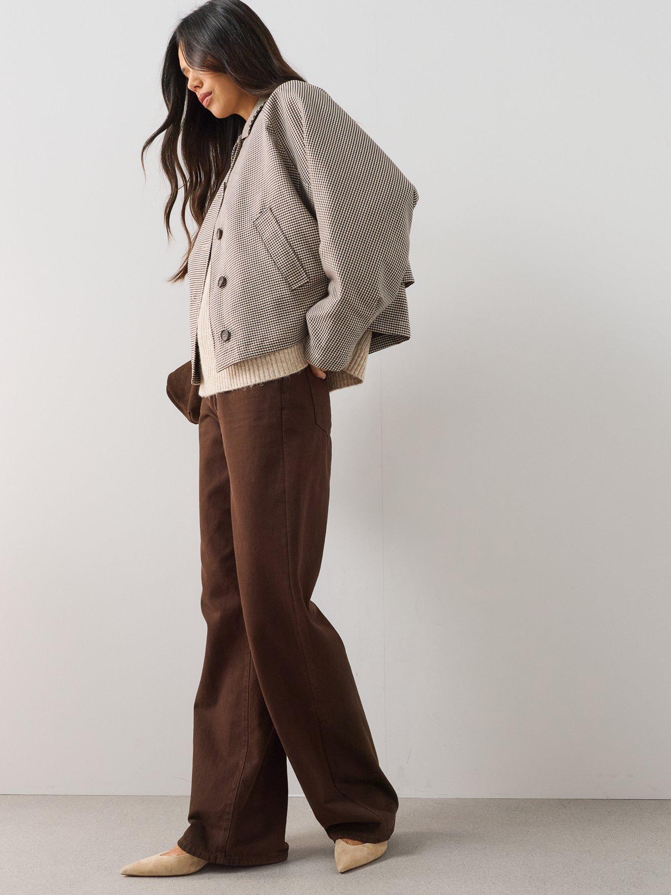 Image 5 of 7 of The Very Collection Batwing Heritage Check Jacket - Print<br />&nbsp;